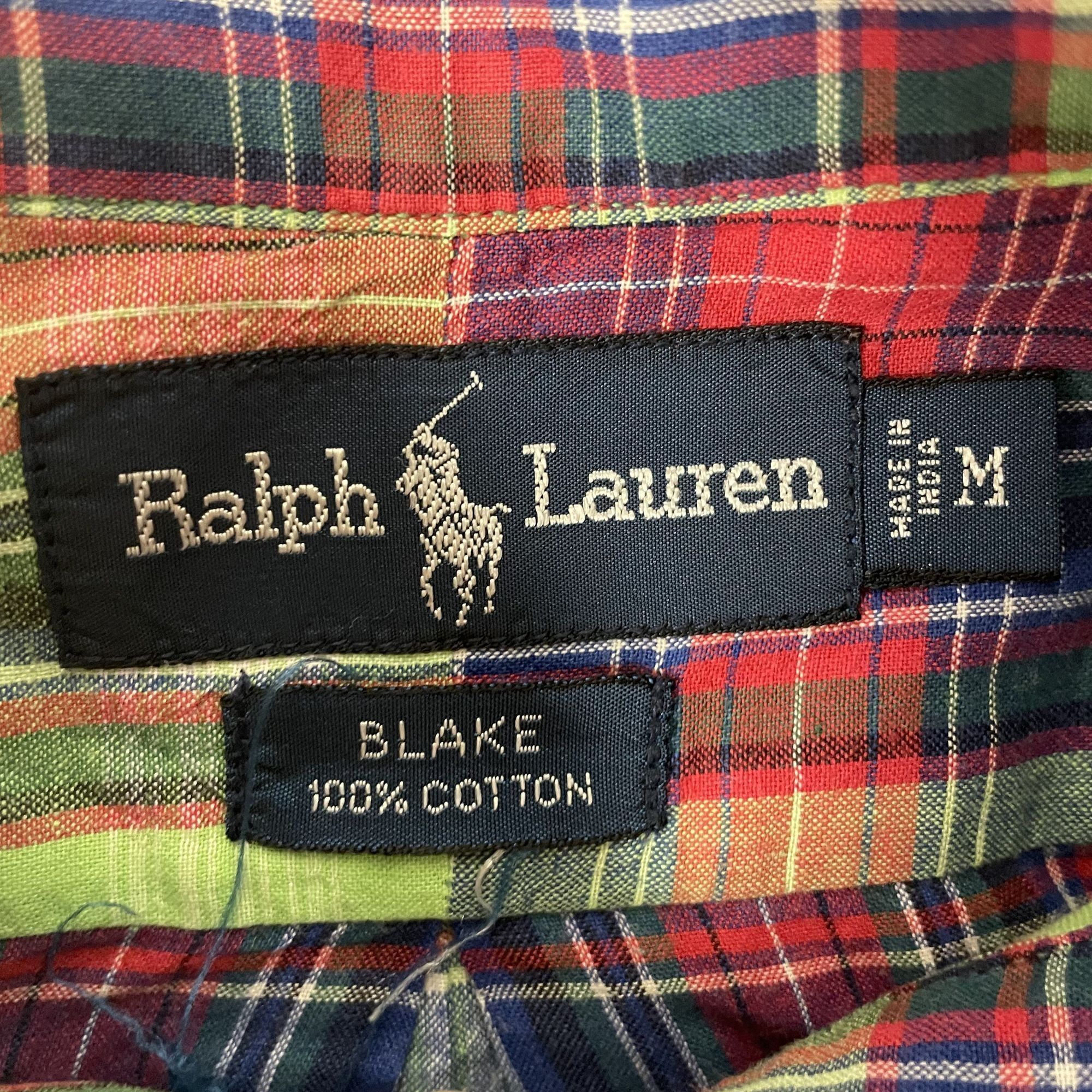 Polo Ralph Lauren Ralph Lauren BLAKE Green PLAID Tartan POLY PONY Logo Shirt Size US M / EU 48-50 / 2 - 7 Thumbnail