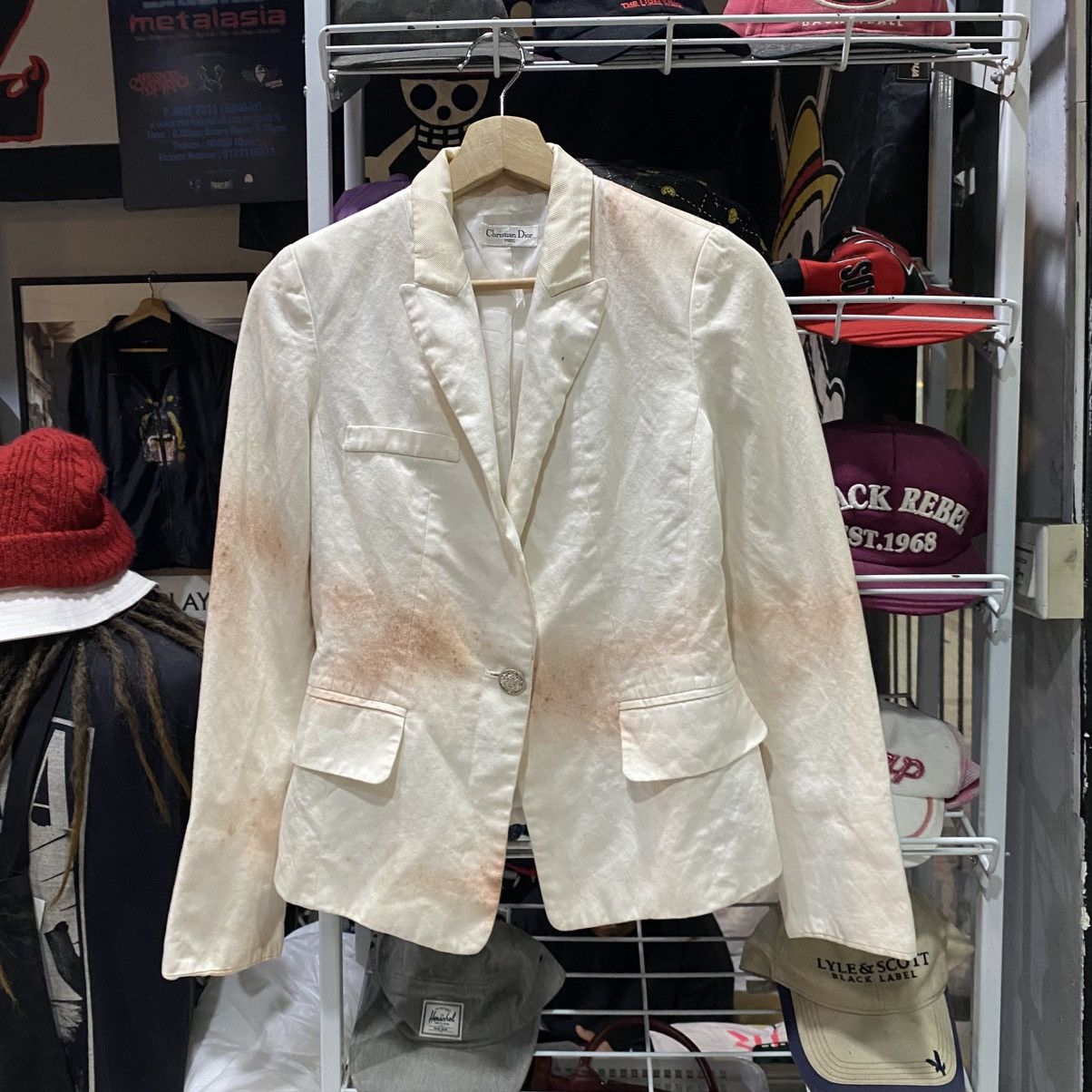 Dior Vintage Christian Dior Paris Art Design Blazers Size S / US 4 / IT 40 - 1 Thumbnail