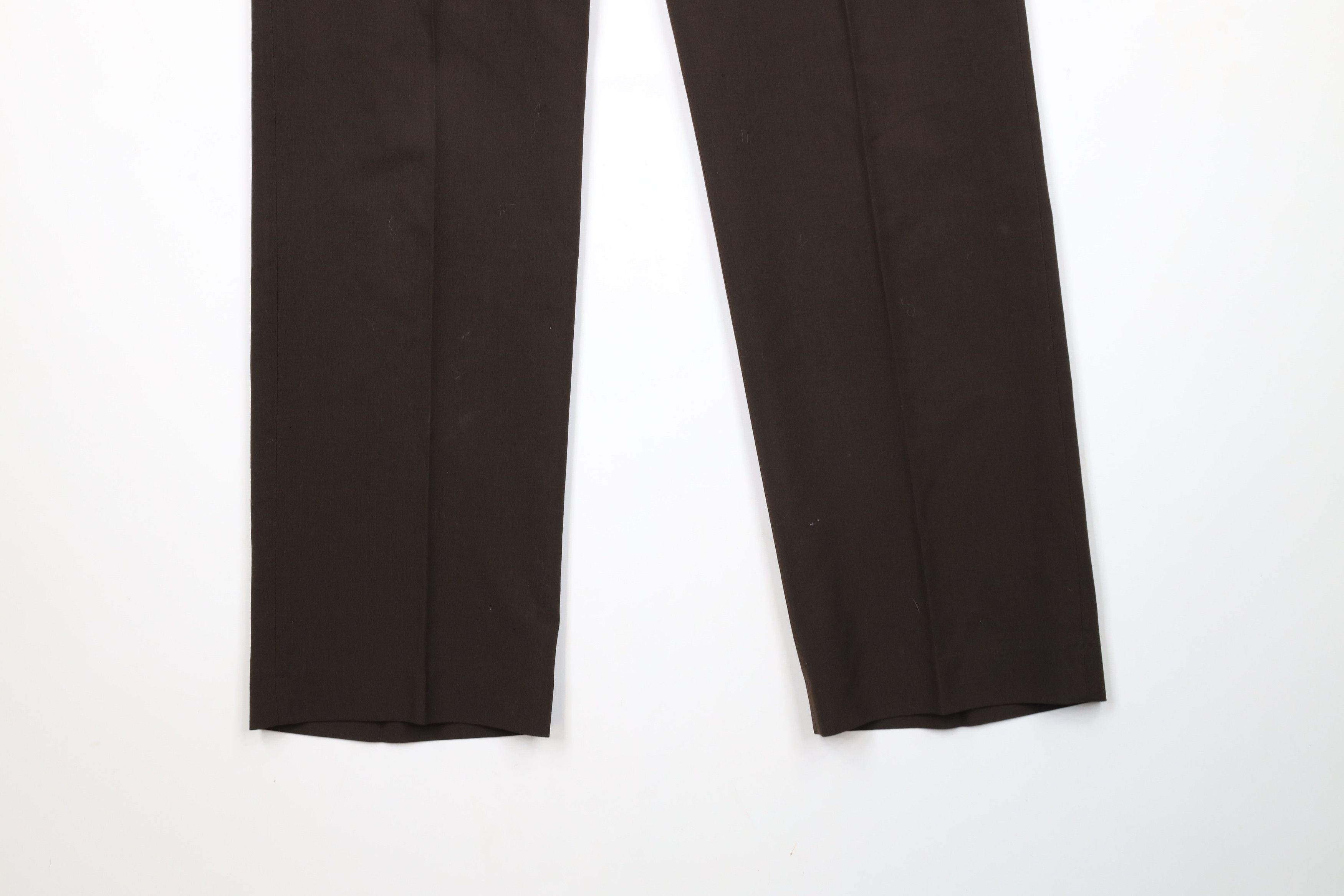 Vintage 70s Streetwear Flared Wide Leg Chino Pants Brown USA