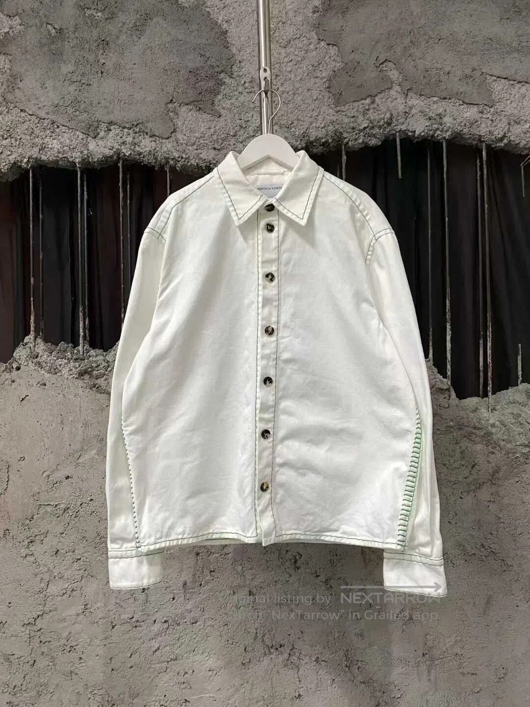 Bottega Veneta Bottega Veneta Green Denim Shirt. Size US L / EU 52-54 / 3 - 1 Thumbnail
