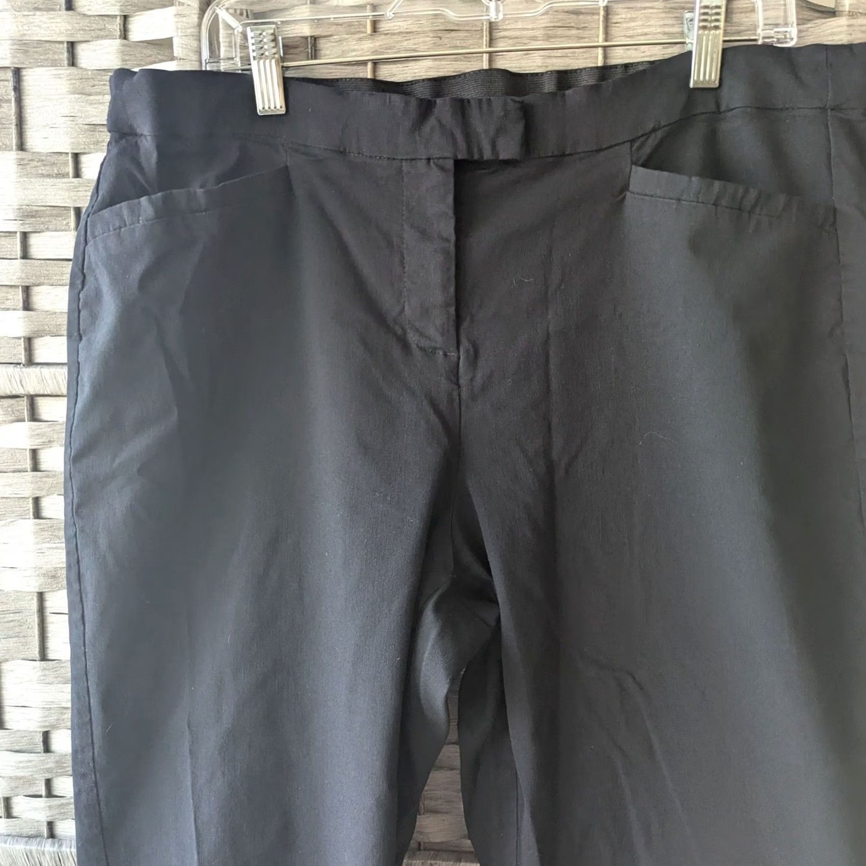 Vintage VINTAGE Lane Bryant Dress Pants Black Straight Leg Trousers Stretch Office Minimalist Size 40" / US 18 - 2 Thumbnail