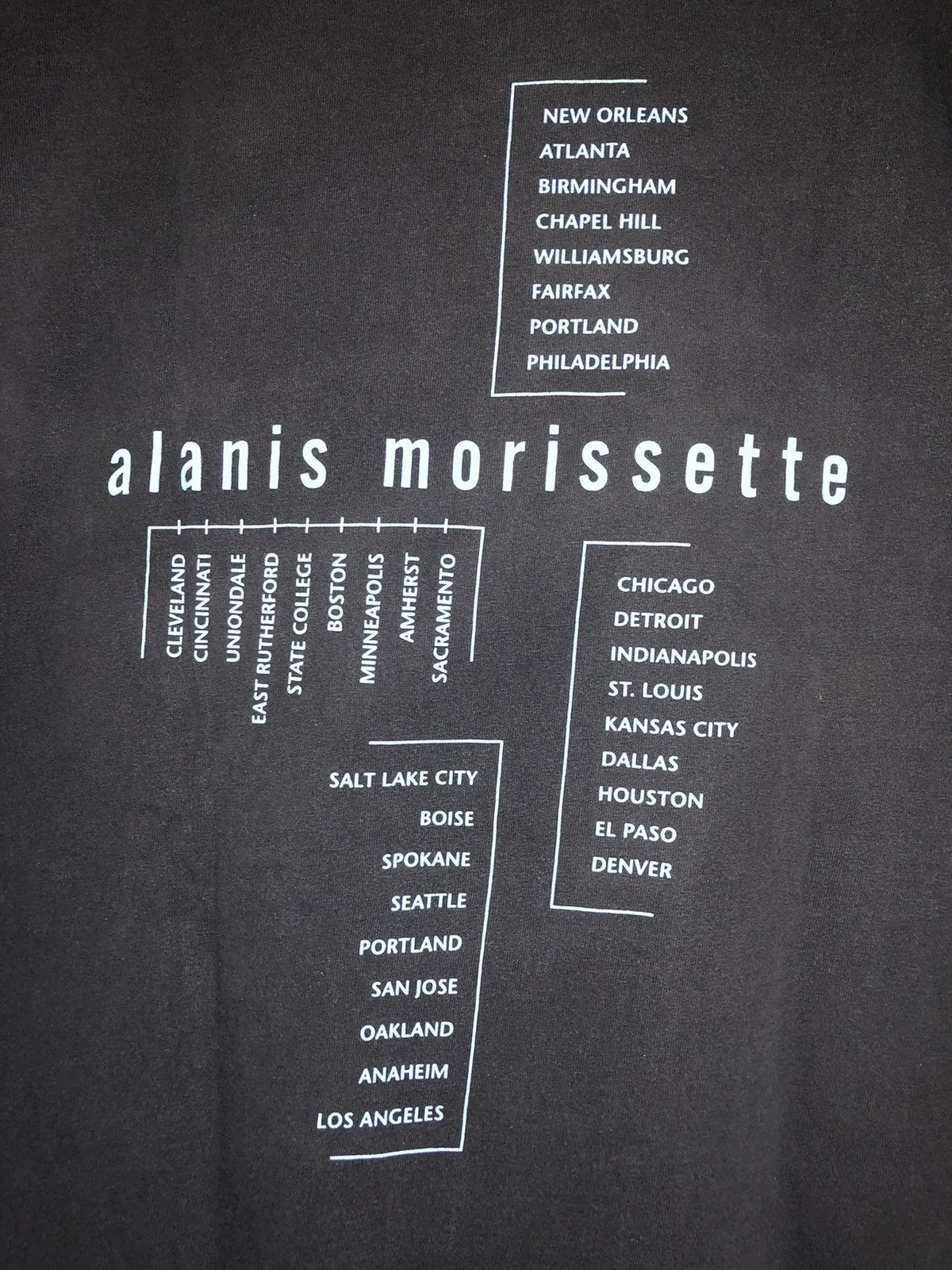 Band Tees × Vintage Vintage 1999 Alanis Morissette The Junkie Tour Shirt Size US XL / EU 56 / 4 - 5 Thumbnail