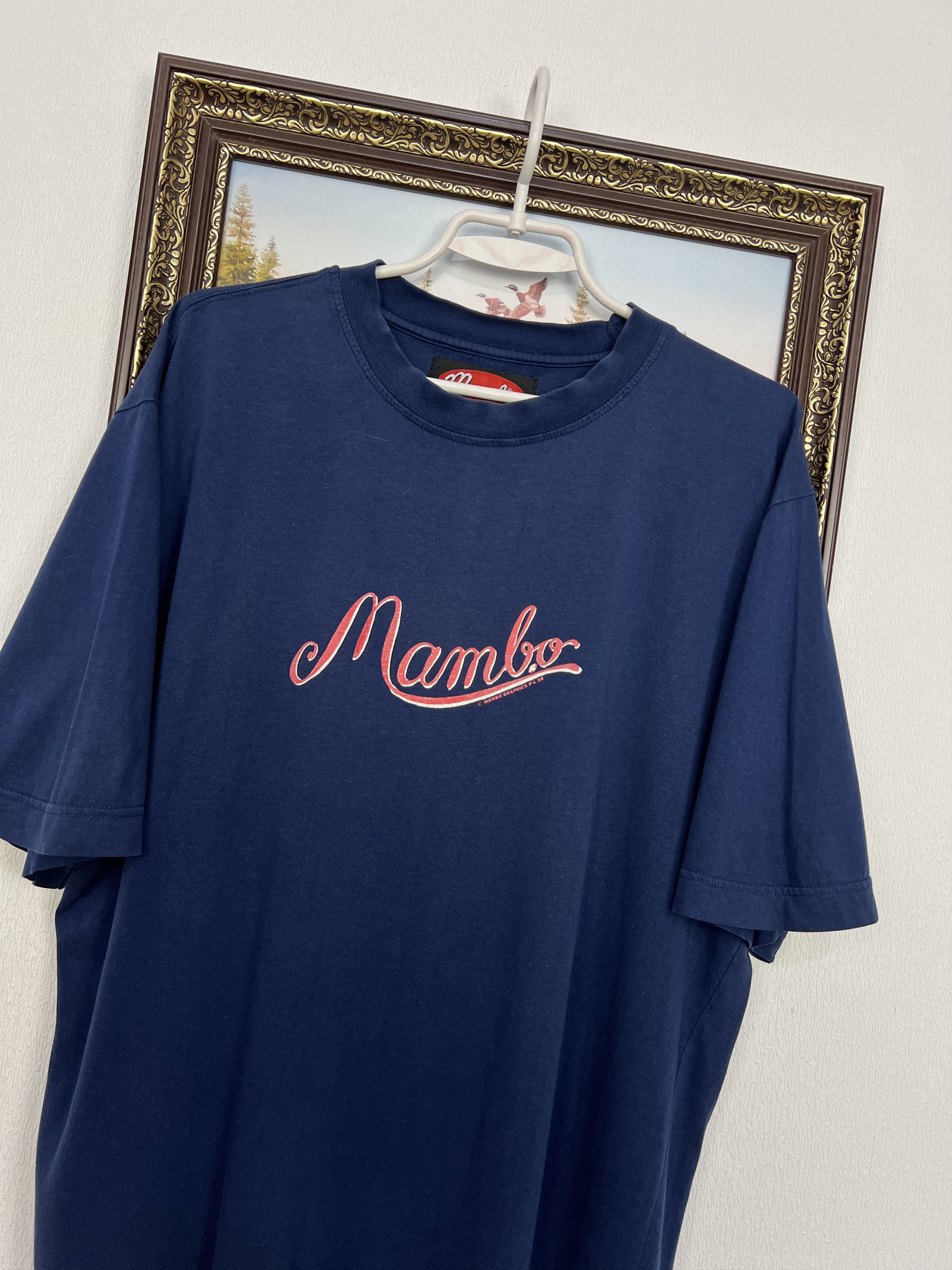 Vintage Vintage 90's Mambo Storm In A Tea Cup Tee Over Print Shirt Size US L / EU 52-54 / 3 - 6 Thumbnail