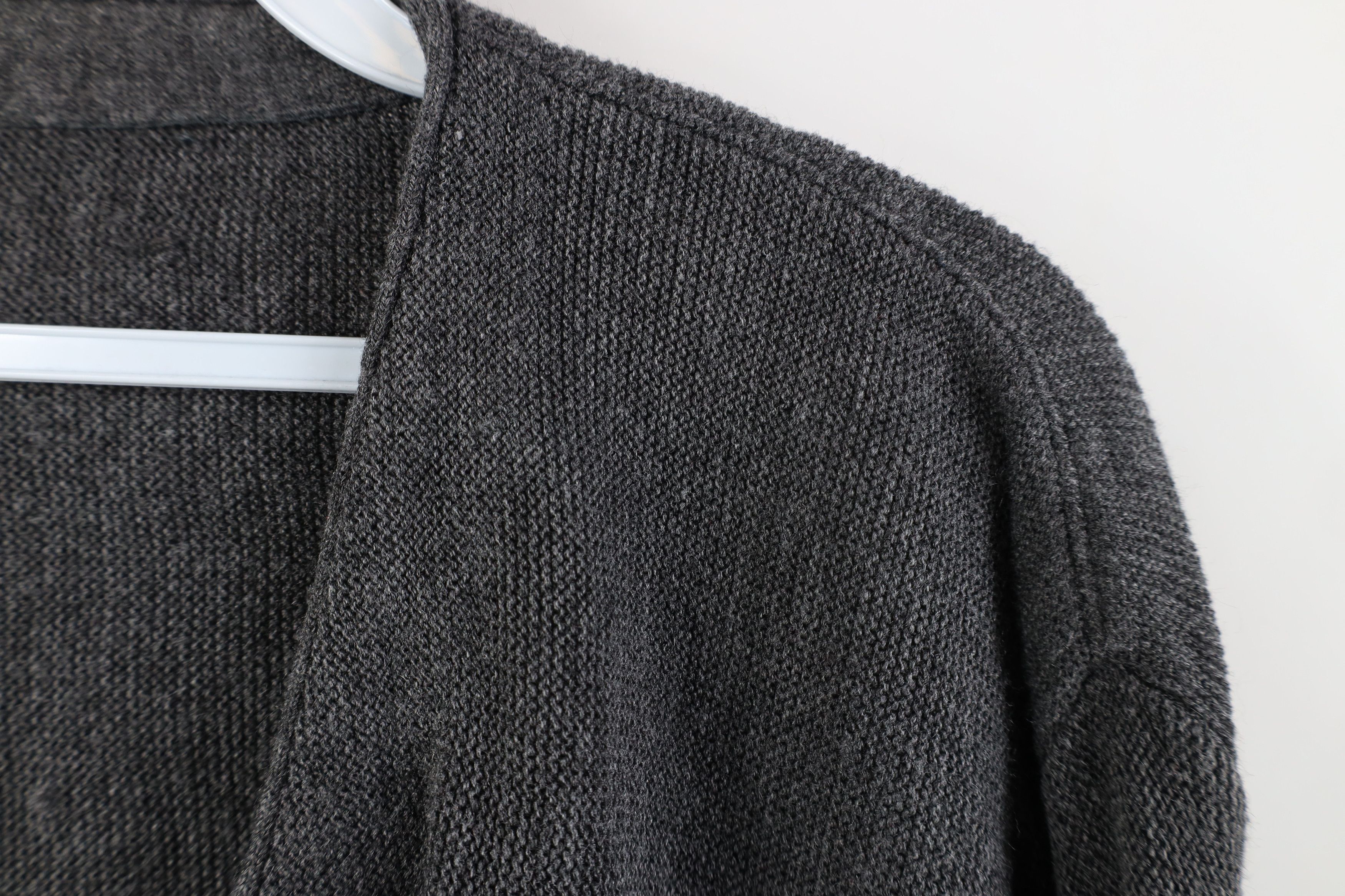 Vintage Vintage 70s Streetwear Kurt Cobain Cardigan Sweater Gray Size US XL / EU 56 / 4 - 5 Thumbnail