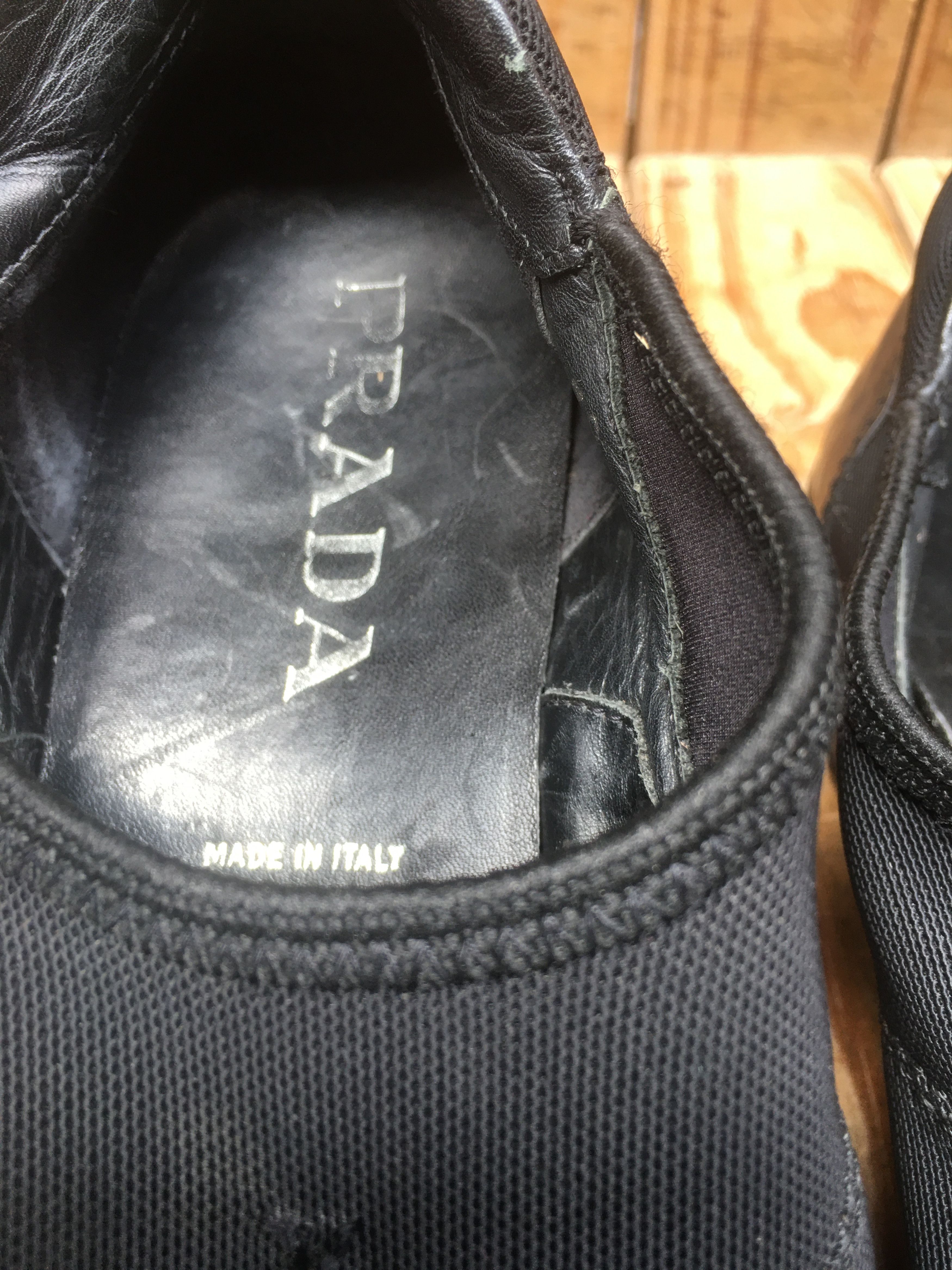 Prada Prada fabric Leather flat shoes EUR 38 Size US 8 / IT 38 - 13 Thumbnail