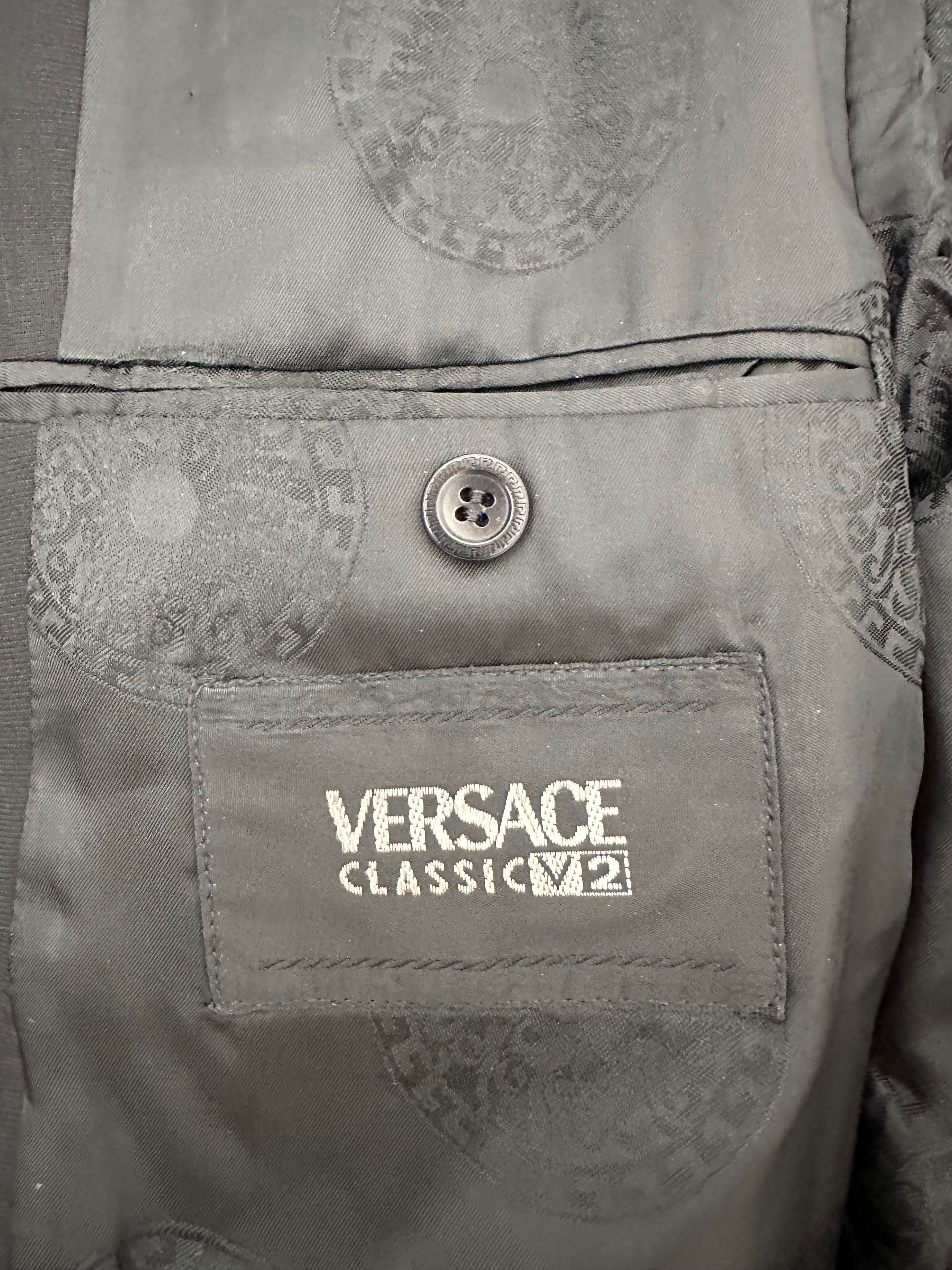 Versace Versace V2 Wool blend black Blazer jacket Size US M / EU 48-50 / 2 - 8 Thumbnail