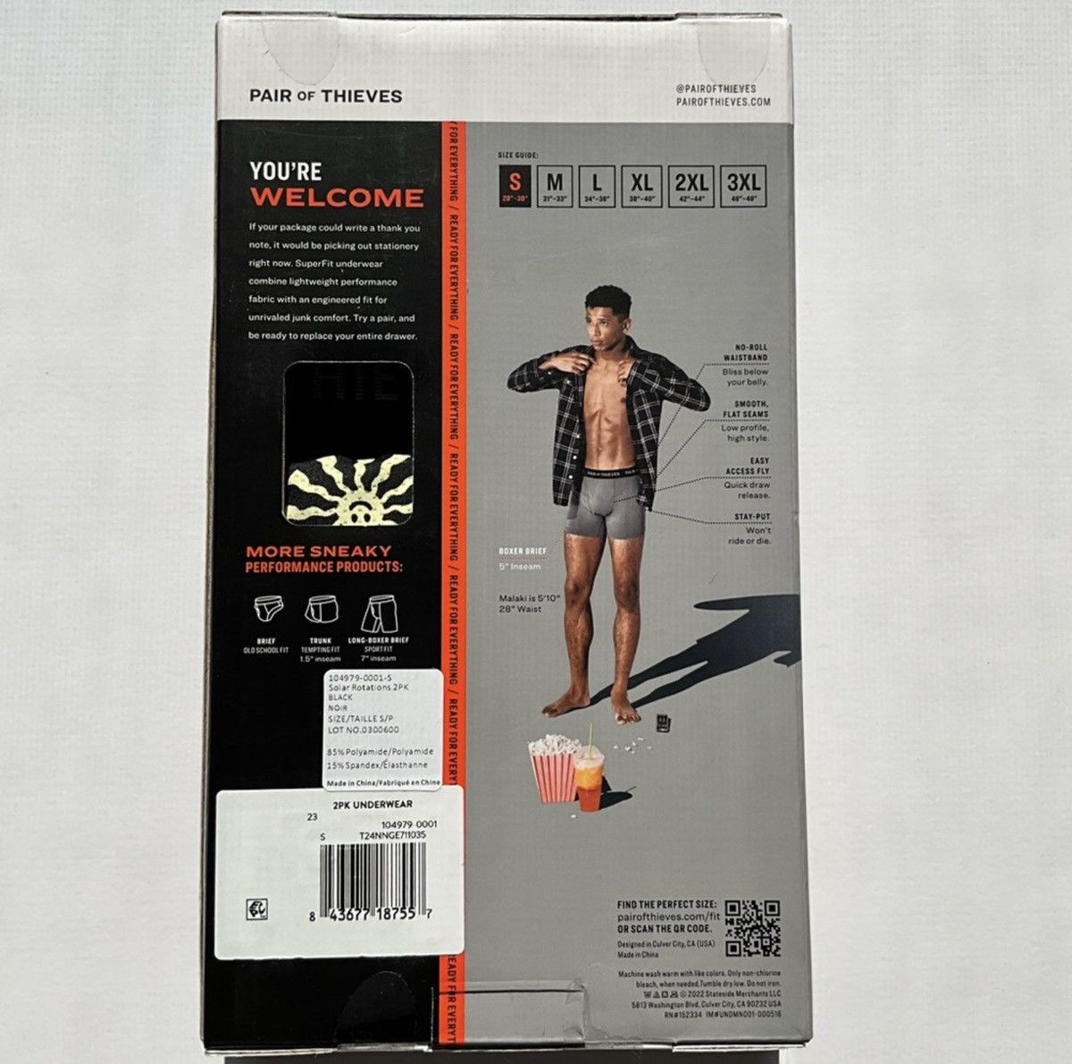 Other Pair of Thieves SUPERFIT Solar Rotations Boxer, 2 pack S Size 28 - 6 Thumbnail