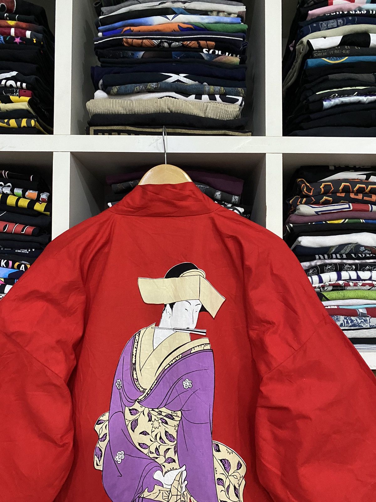 Vintage Vintage Japanesse Kimono Jacket Size US XXL / EU 58 / 5 - 9 Thumbnail