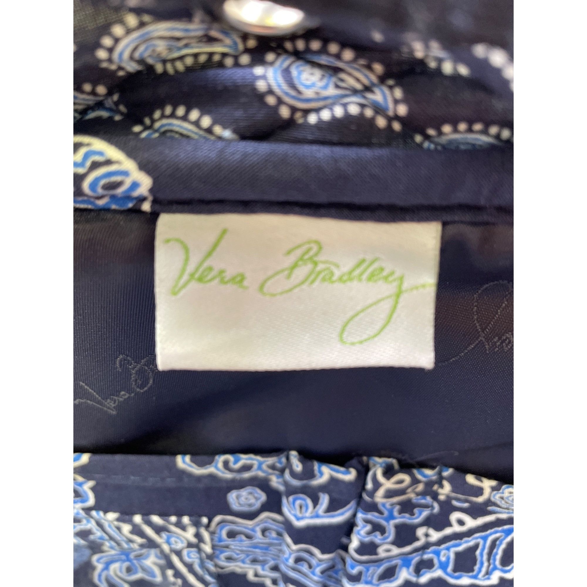 Vera Bradley Vera Bradley Blue Bandana Women's Campus Backpack SKU 6093 Size ONE SIZE - 8 Thumbnail