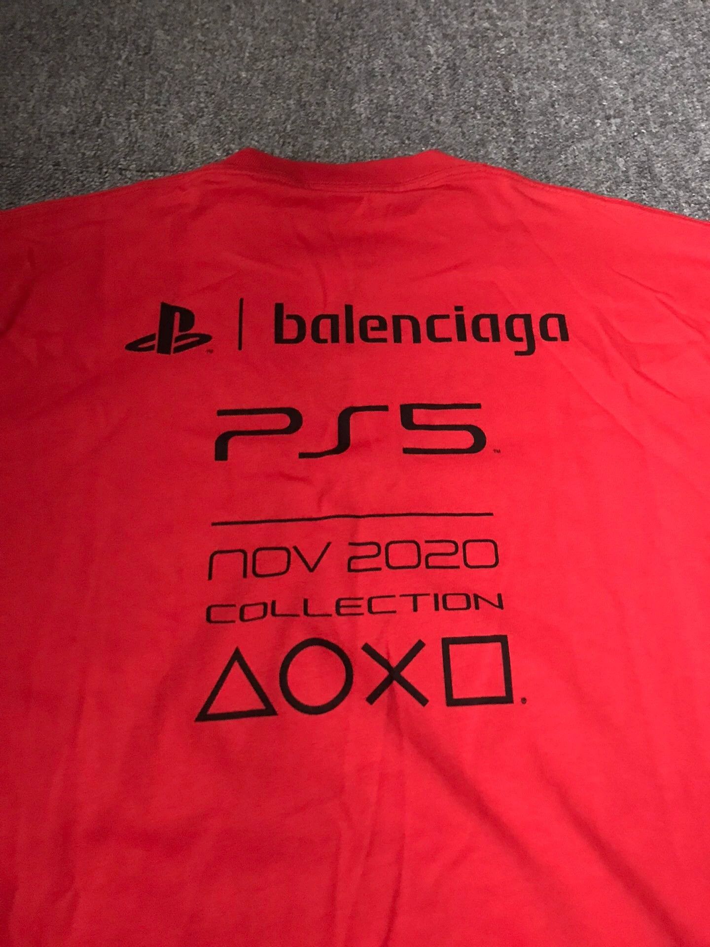 Balenciaga Balenciaga x PlayStation OS Cotton SS Tee XXS Size US XXS / EU 40 - 7 Thumbnail