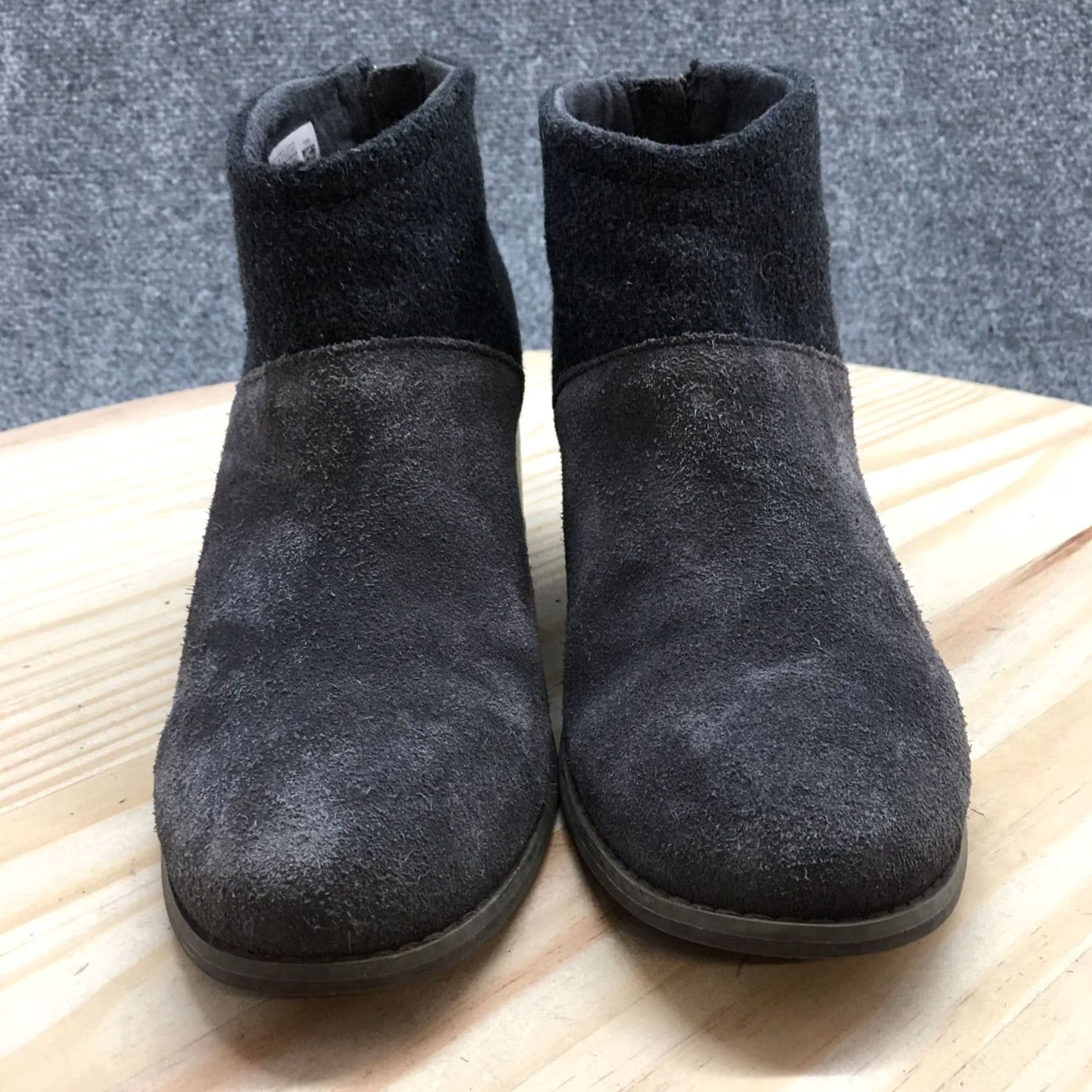 Toms Toms Boots Womens 7.5 Lacy Ankle Bootie Gray Casual Comfort Block Heels 10013058 Size US 8 / IT 38 - 7 Thumbnail