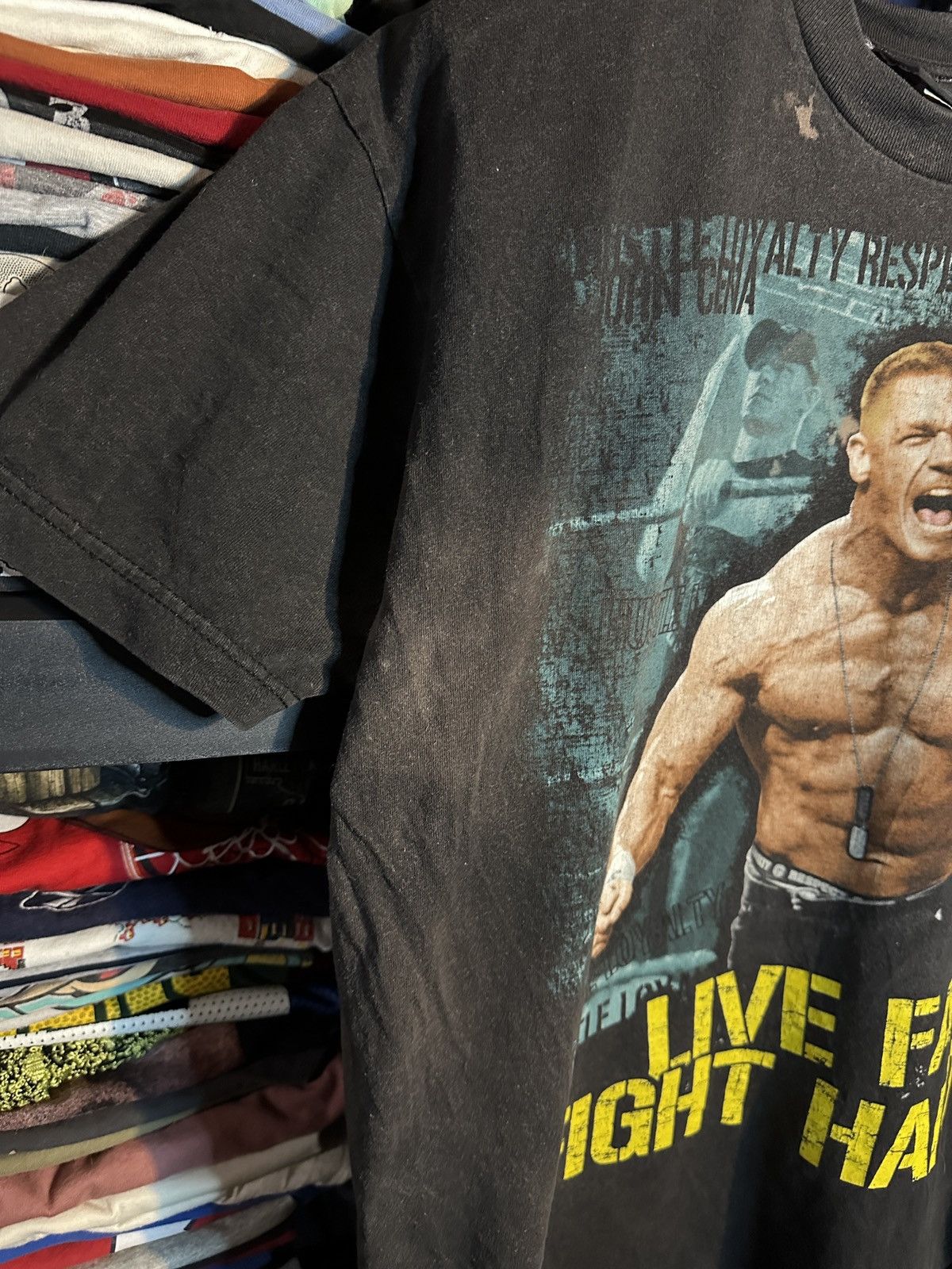 Vintage × WWE Vintage Y2K Sun faded WWE John Cena Tee Size US XL / EU 56 / 4 - 2 Thumbnail