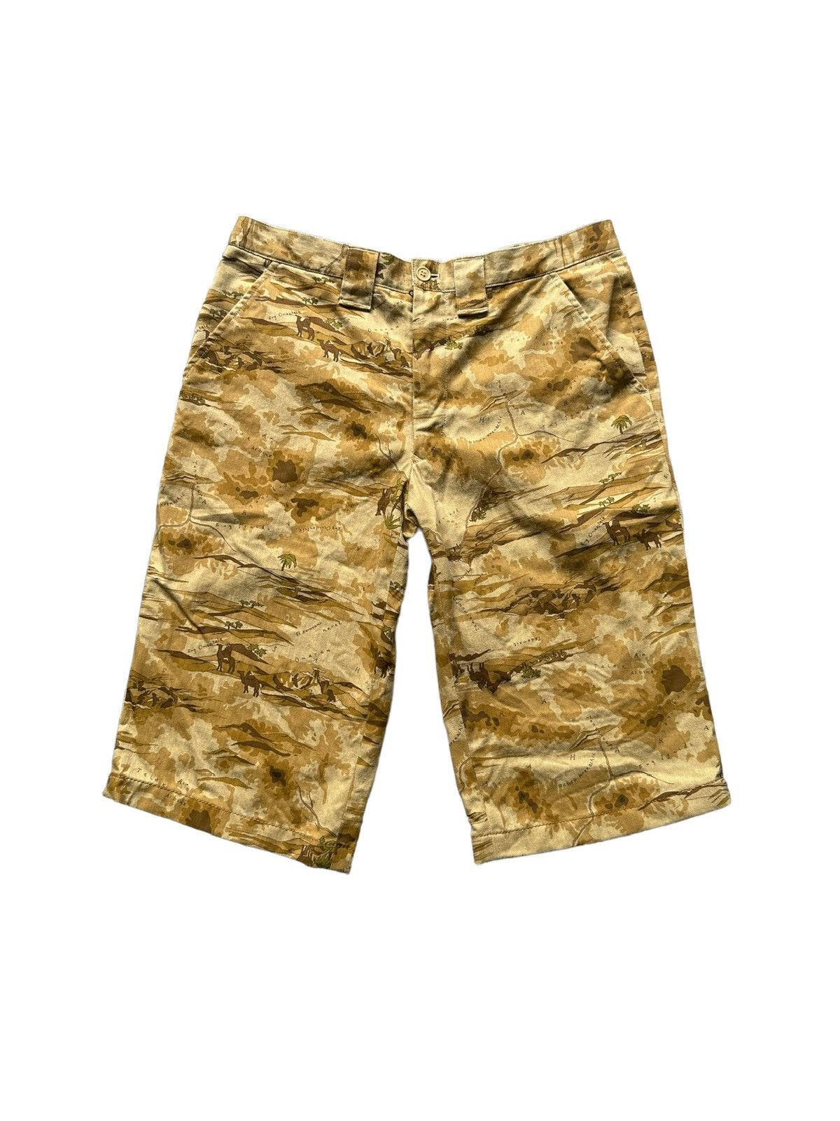 GRAIL !!! 1980s D'URBAN artisanal desert view short pant