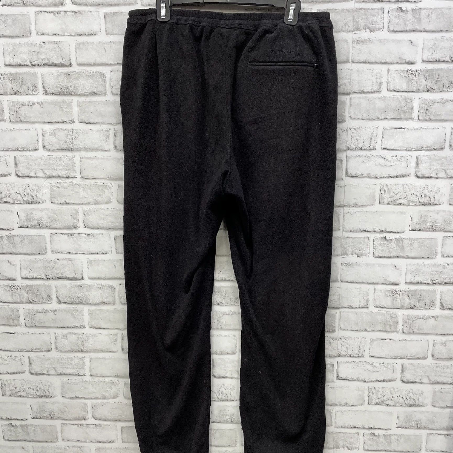 Vintage SnowGum Sweatpants Mens XL Black Fleece Drawstring Activewear Pants Size US 36 / EU 52 - 5 Thumbnail