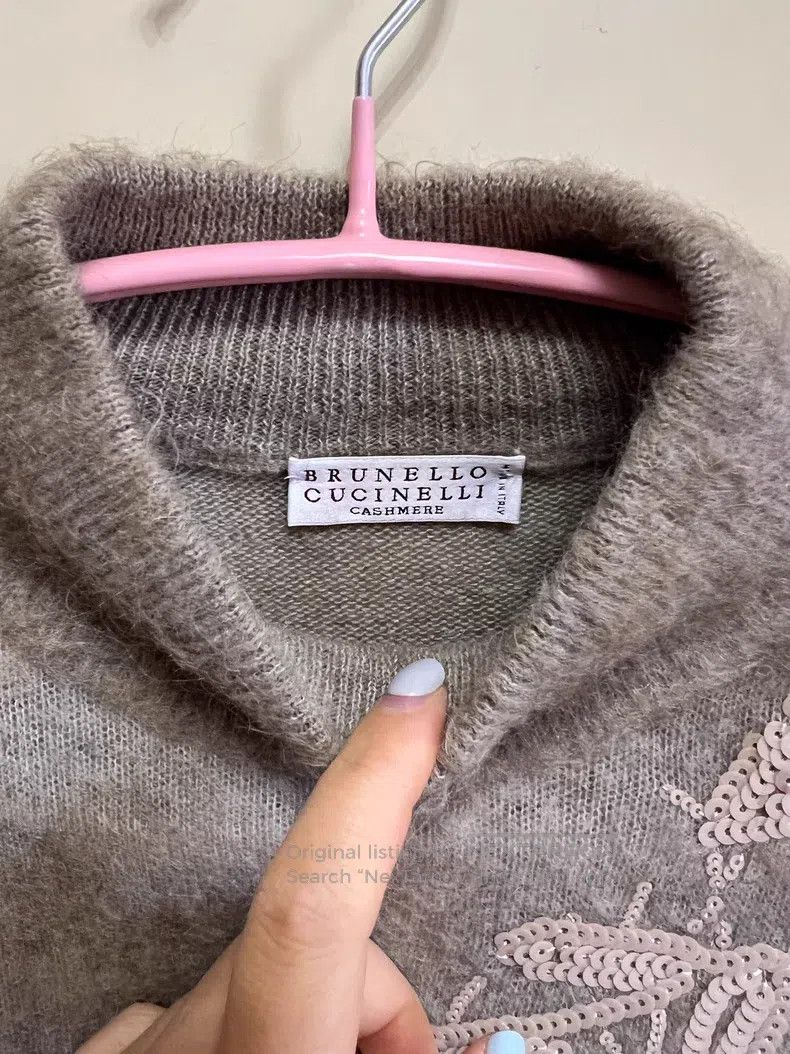 Brunello Cucinelli Brunello Cucinelli Women's knit sweater, new wool Size M / US 6-8 / IT 42-44 - 3 Thumbnail