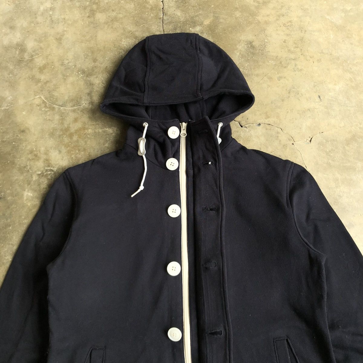 Beams Plus 2000s Beams Japan Button/Zipper Hoodie Black Ifsixwasnine Size US S / EU 44-46 / 1 - 7 Thumbnail