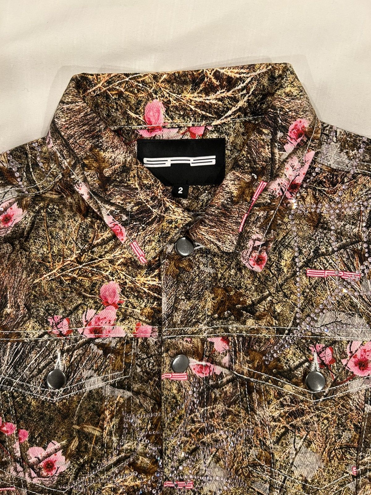 Sp5der Sp5der Trucker Jacket Real Tree Camo 2 All Over Rhinestone Size US M / EU 48-50 / 2 - 2 Thumbnail