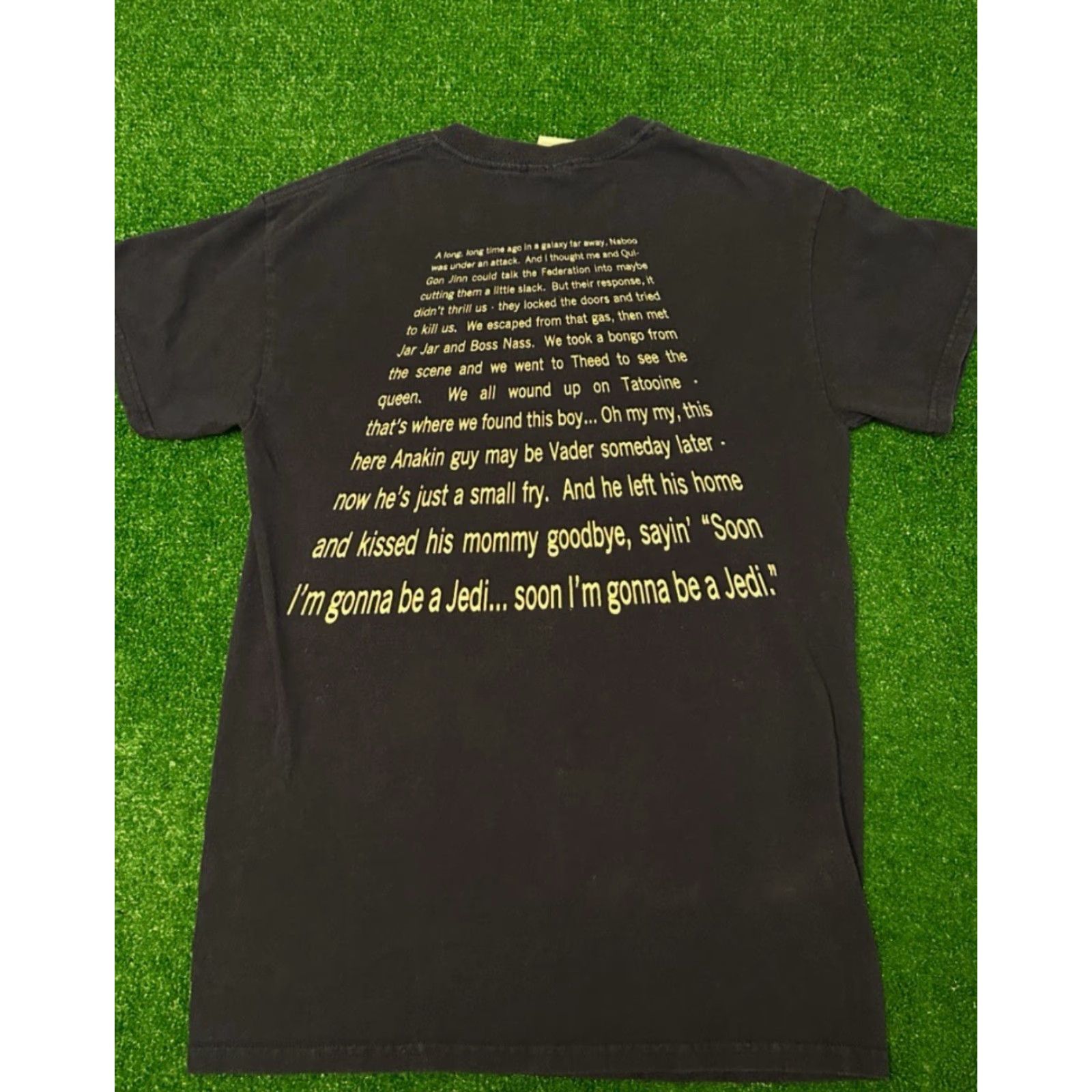 Star Wars VINTAGE Weird Al Yankovic The Saga Begins Starwars Parody VTG Shirt Mens S Blue 90s Y2K Funny Band Tee Size US S / EU 44-46 / 1 - 2 Thumbnail