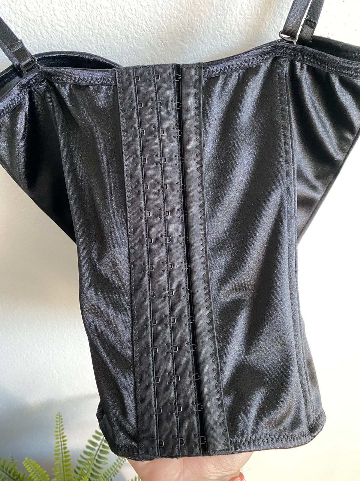 Other Y2K Black Lace Up Corset Top Goth Size M / US 6-8 / IT 42-44 - 6 Thumbnail