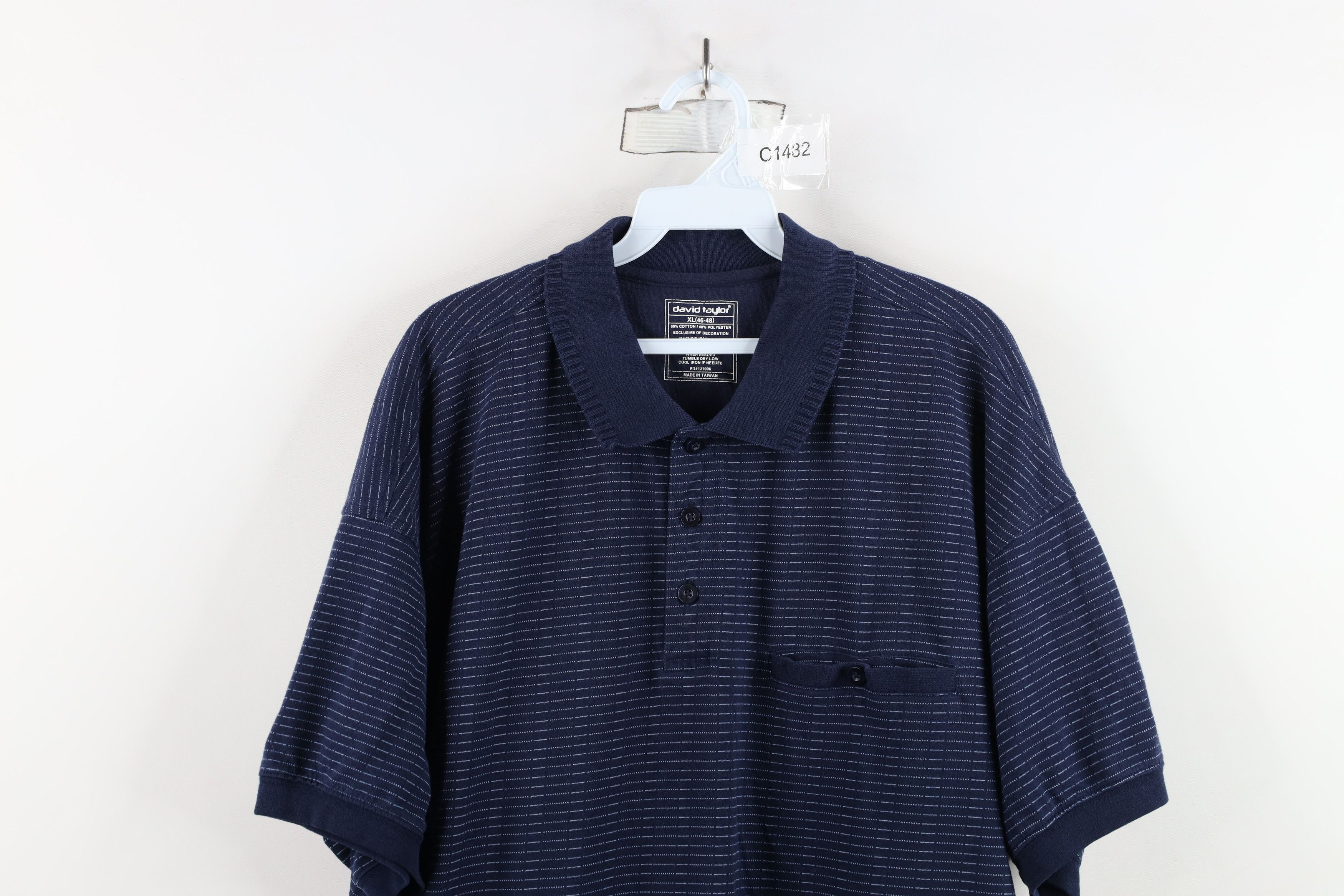 Vintage Vintage 90s Streetwear Striped Collared Pullover Polo Shirt Size US XL / EU 56 / 4 - 2 Thumbnail