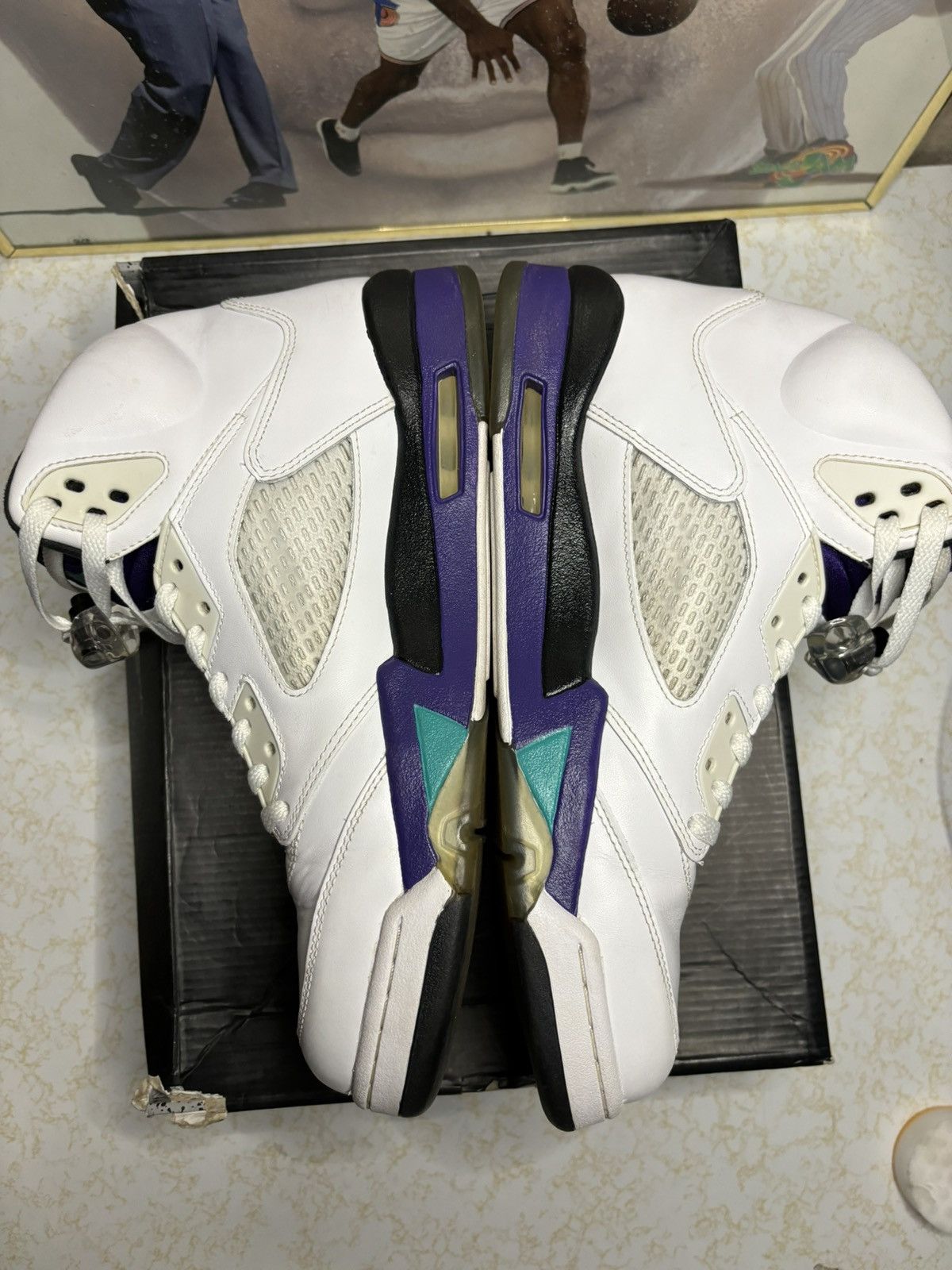 Jordan Brand Jordan Retro 5 ‘grape” Size US 11.5 / EU 44-45 - 3 Thumbnail