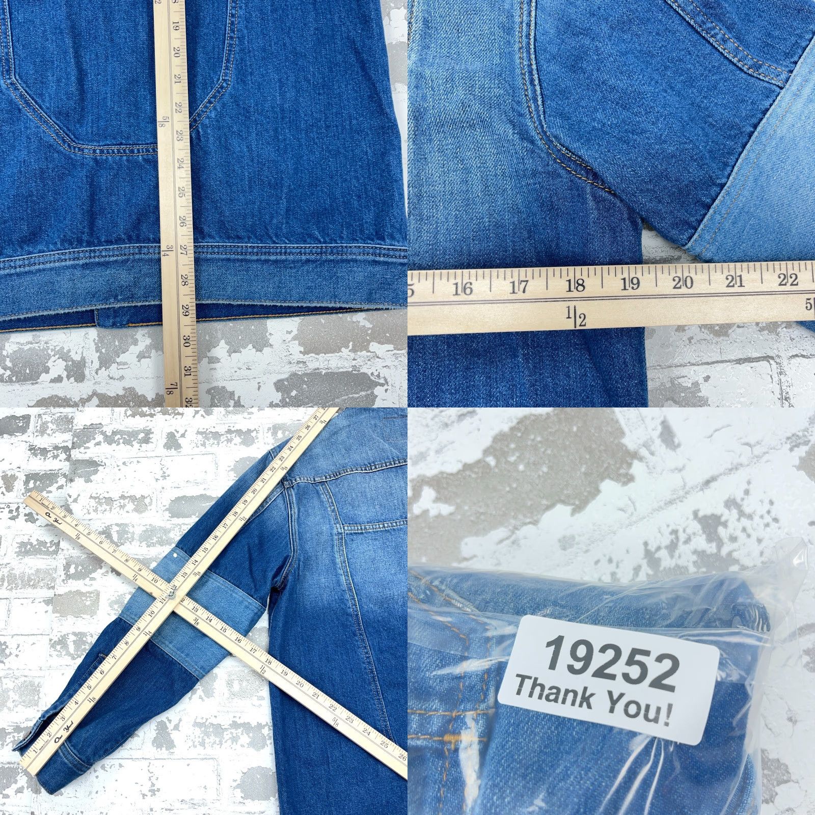 True Religion Denim Jacket Men M Blue Jean Trucker 90s USA Classic