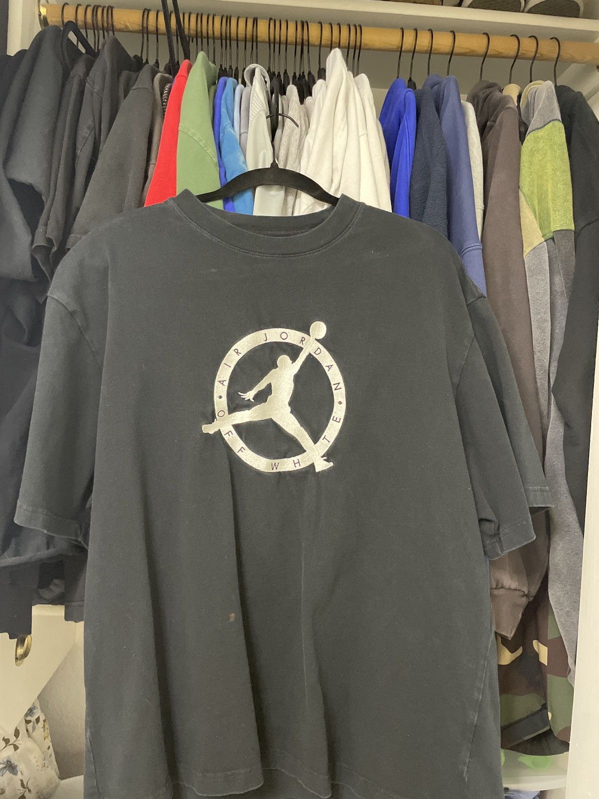 Jordan Brand × Off-White OFF-WHITE x Jordan T-Shirt in Black | Grailed