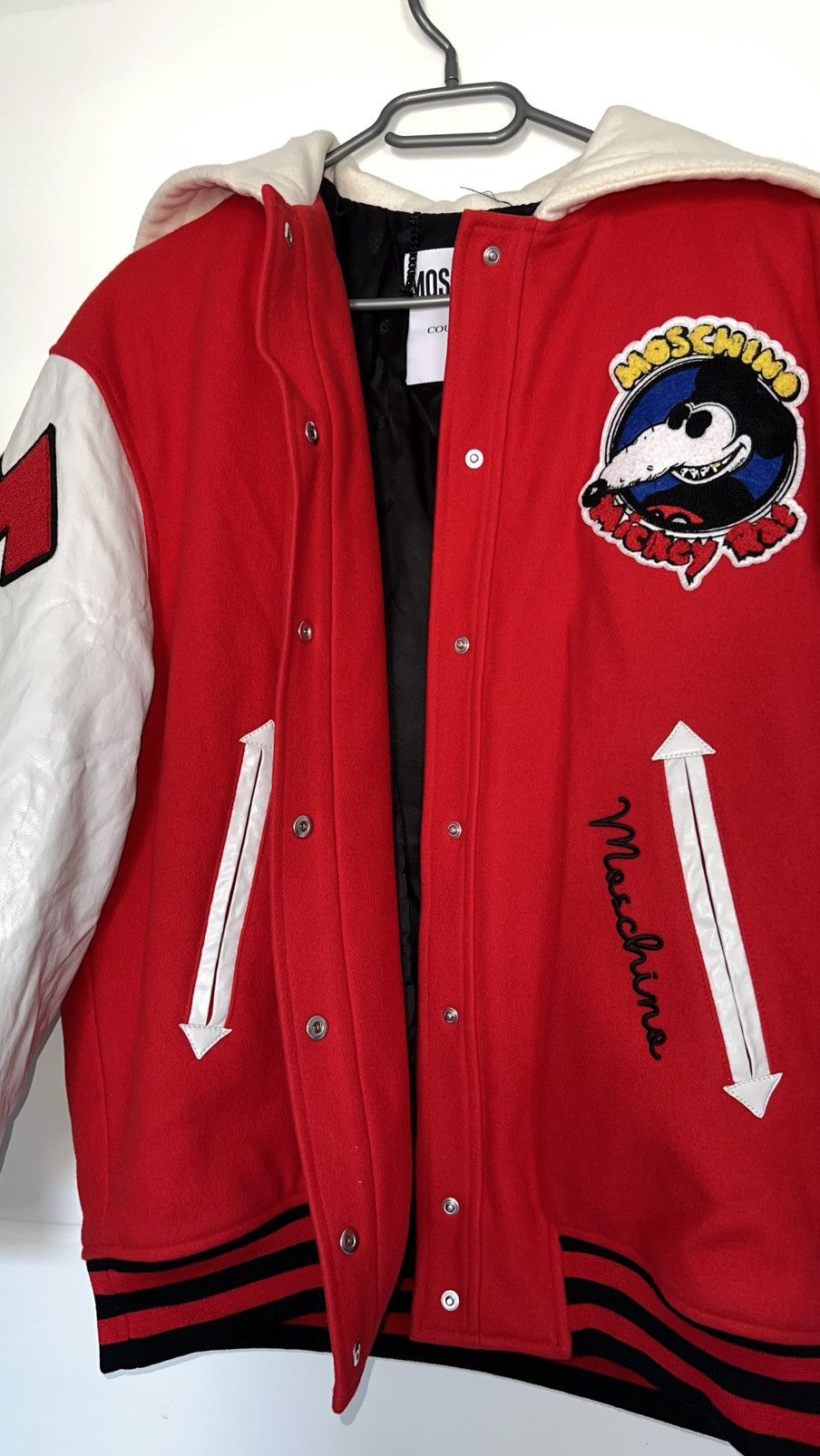 Moschino Moschino Mickey Rat Bomber Jacket Red White Size M Size M / US 6-8 / IT 42-44 - 8 Thumbnail