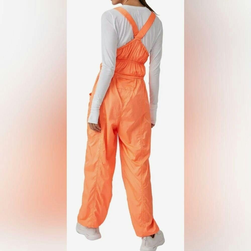 Free People Free people tropic red/verm hot watermelon jumpsuit size XS Size 22" - 9 Thumbnail