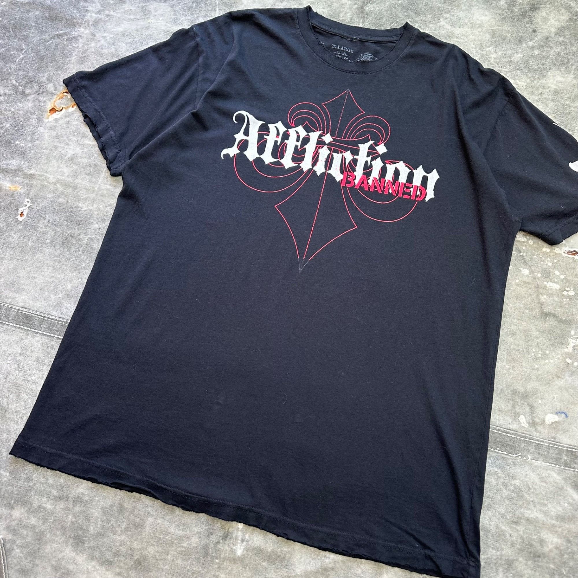 Affliction × Vintage Vintage Y2K Affliction Banned MMM Baggy Shirt Size US XXL / EU 58 / 5 - 4 Thumbnail