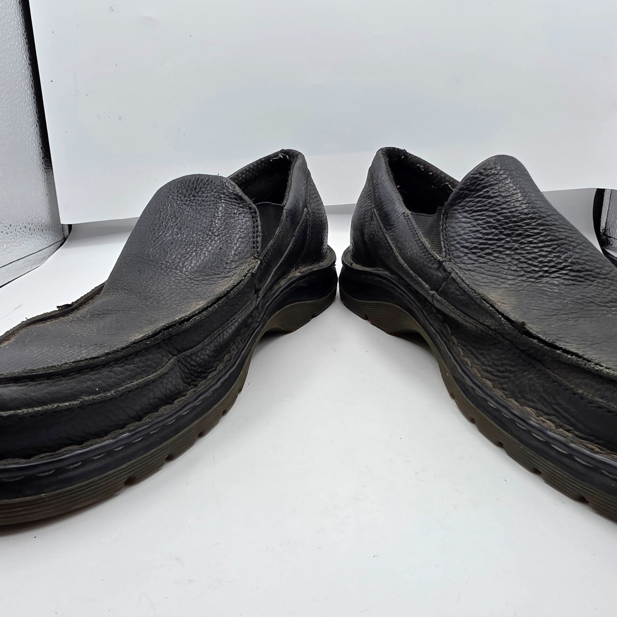 Dr. Martens Dr. Martens Lennon Mens Size 11 Black Leather Slip On Shoes Size US 11 / EU 44 - 3 Thumbnail