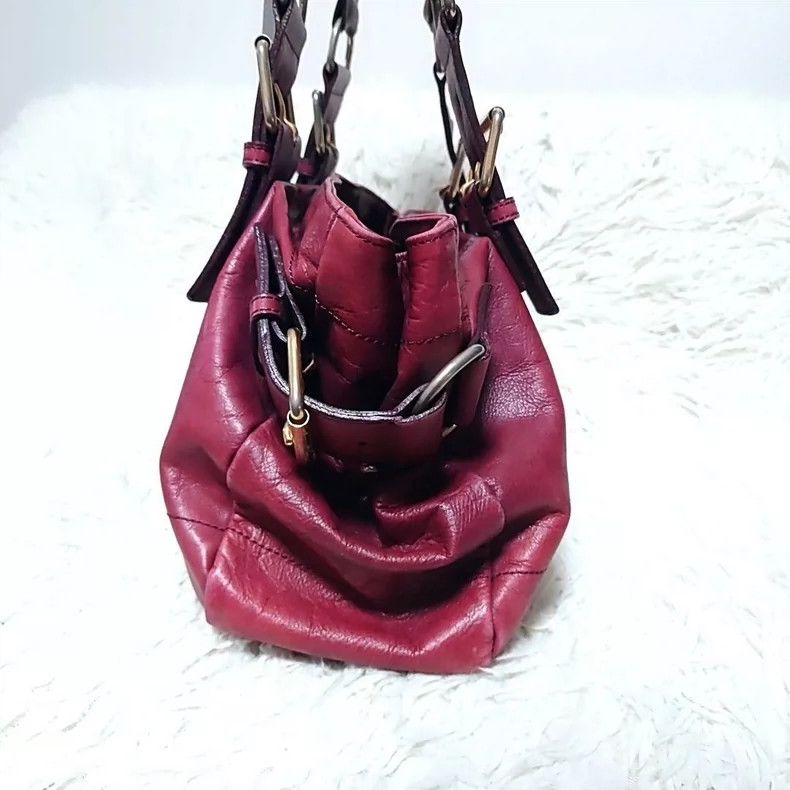 Vivienne Westwood Vivienne Westwood size os Saturn embossed Burgundy red moto Size ONE SIZE - 7 Thumbnail
