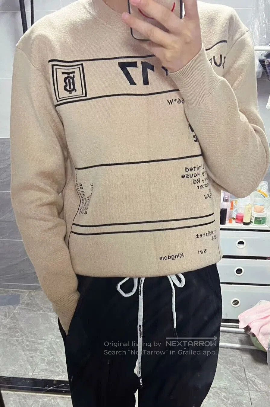 Burberry Burberry Wool Knit Sweater in Beige. Size US XL / EU 56 / 4 - 3 Thumbnail