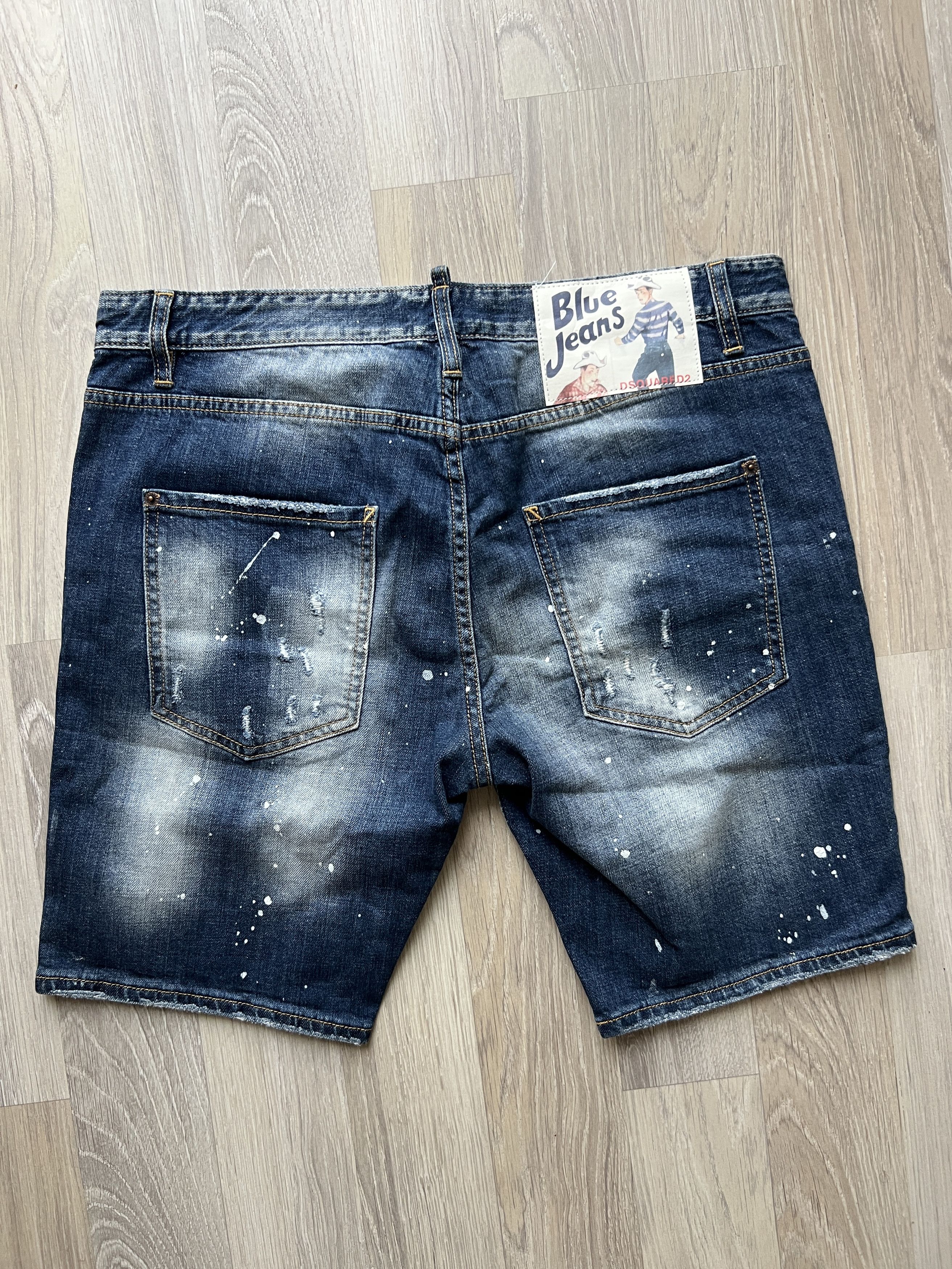 Dsquared2 DSQUARED2 MULTILOGO SLIM ICON DENIM SHORTS Size US 38 / EU 54 - 6 Thumbnail