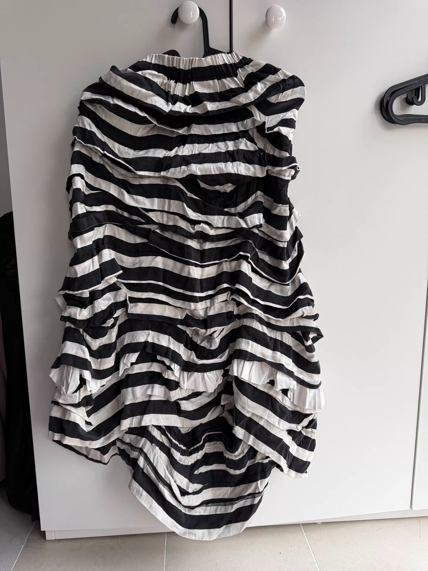 Comme des Garcons CDG Girl Silk Tiered Cake Skirt S Elastic Waist W2x Size S / US 4 / IT 40 - 4 Thumbnail