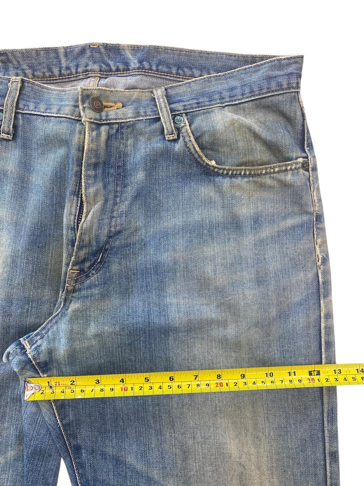 Edwin Edwin Mud Wash Ripped Style Straight Leg Jeans Size US 36 / EU 52 - 7 Thumbnail