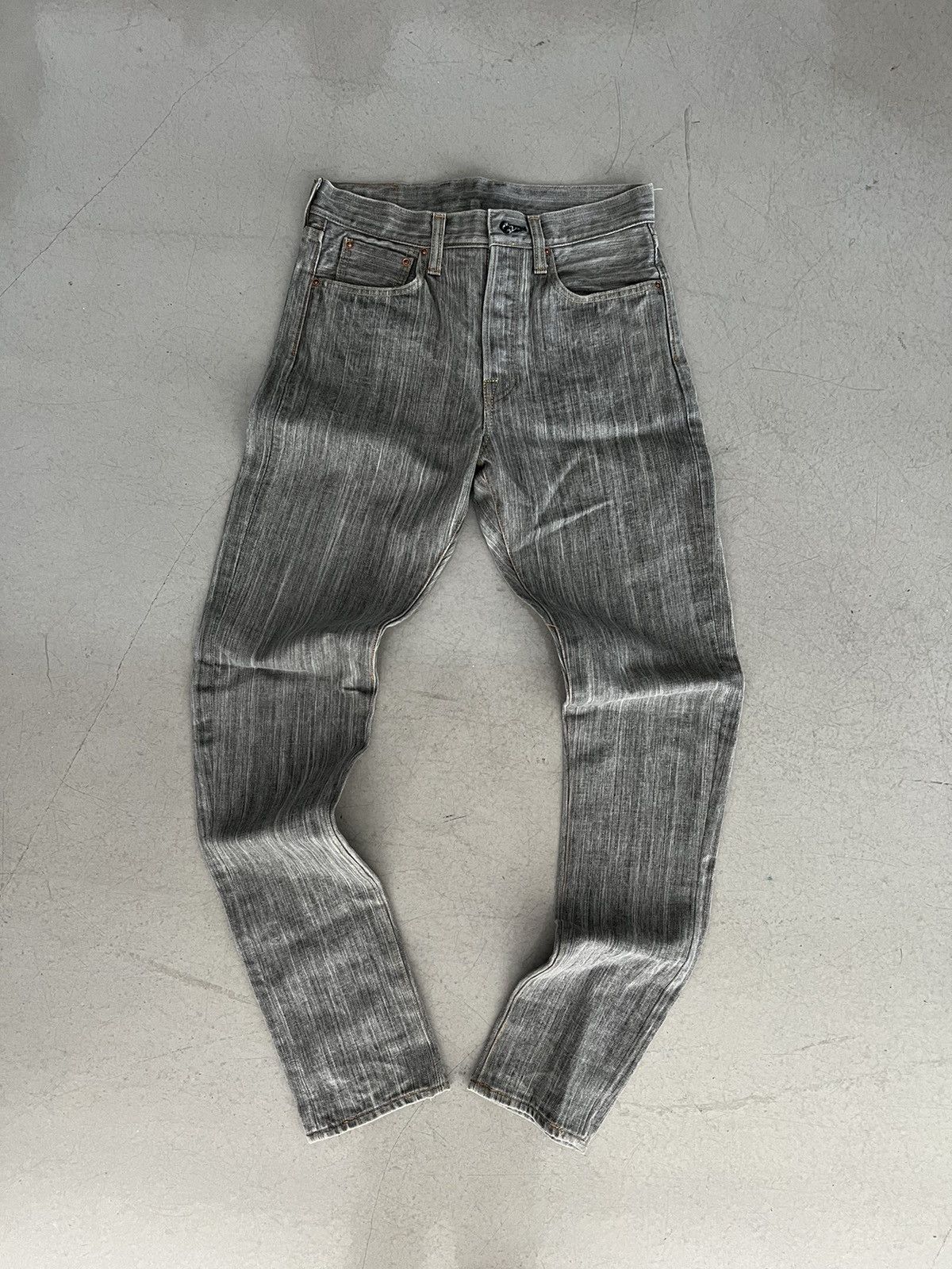 Kapital Kapital Grey Black Denim Jeans Size US 31 - 1 Thumbnail