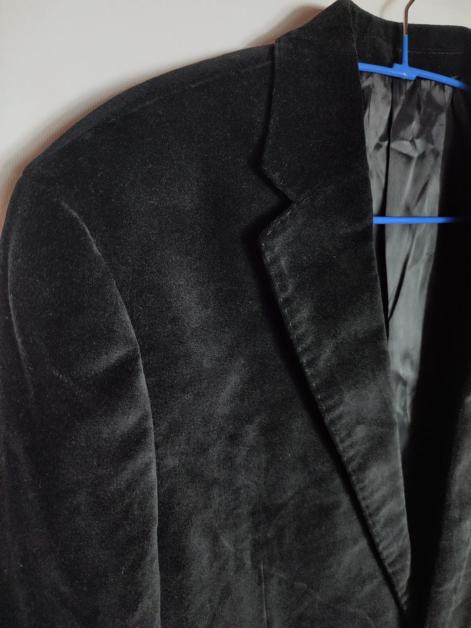 Lauren Ralph Lauren × Polo Ralph Lauren × Ralph Lauren Black Label LRL Ralph Lauren Velour Black Blazer Size 48R - 5 Thumbnail