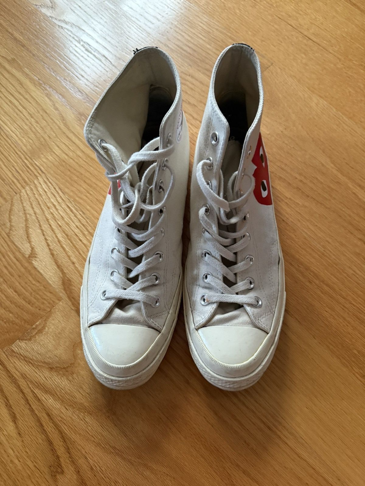 Comme des Garcons PLAY Comme Des Garçons Converse White Size US 10 / EU 43 - 3 Thumbnail