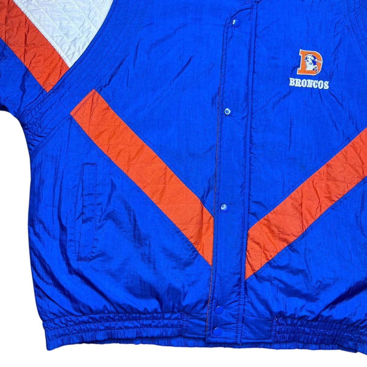 Starter Vintage 1990s NFL Denver Broncos Starter Blue Puffer Jacket Size US L / EU 52-54 / 3 - 9 Thumbnail