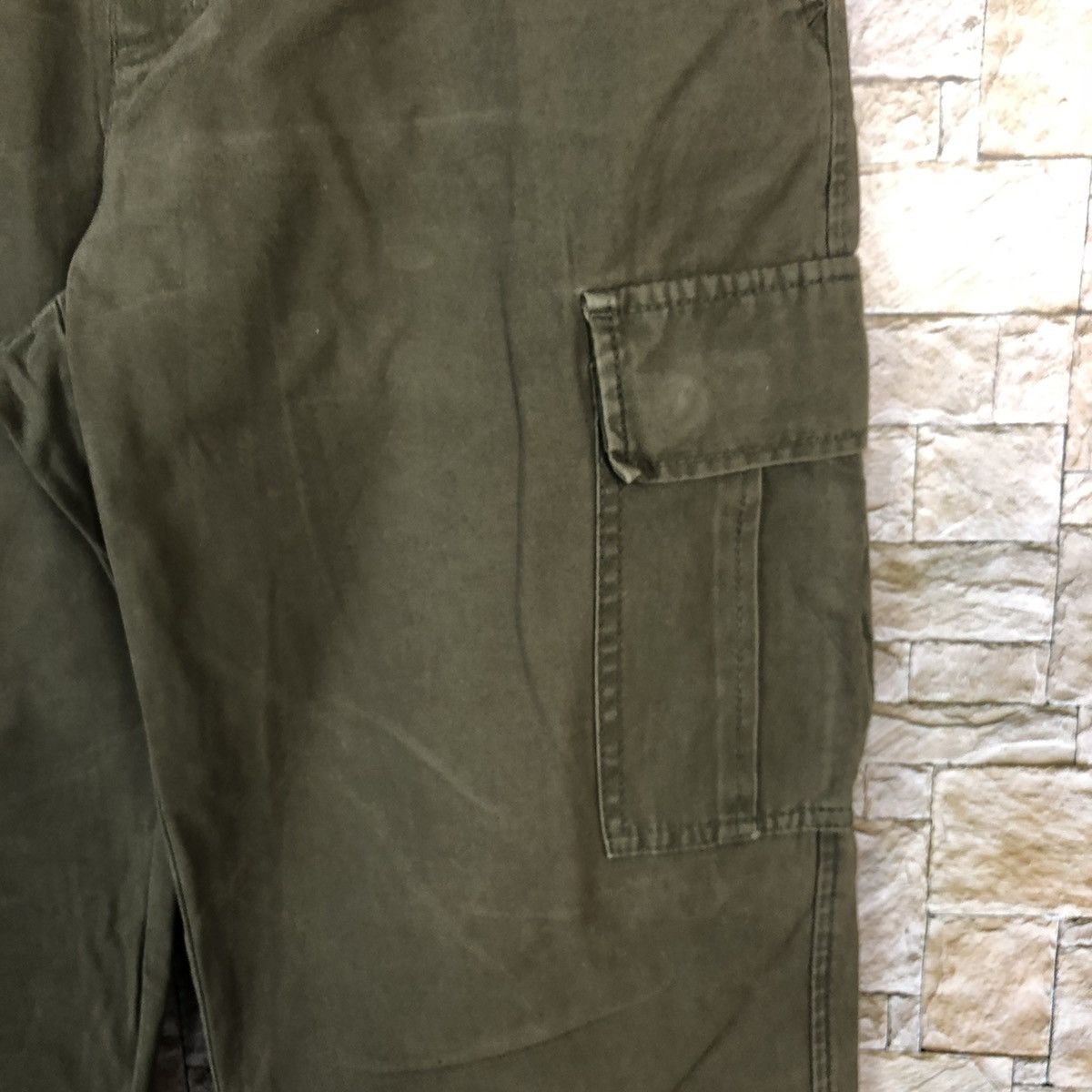 Japanese Brand Enracine Green Cargo Multipocket Pants #A318 Size US 28 / EU 44 - 11 Thumbnail