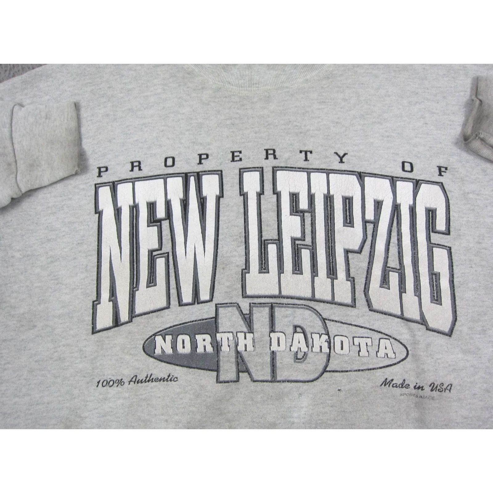 Fruit Of The Loom Vintage Fruit of the Loom Sweatshirt Mens L Gray 90s Cropped? Size US L / EU 52-54 / 3 - 3 Thumbnail