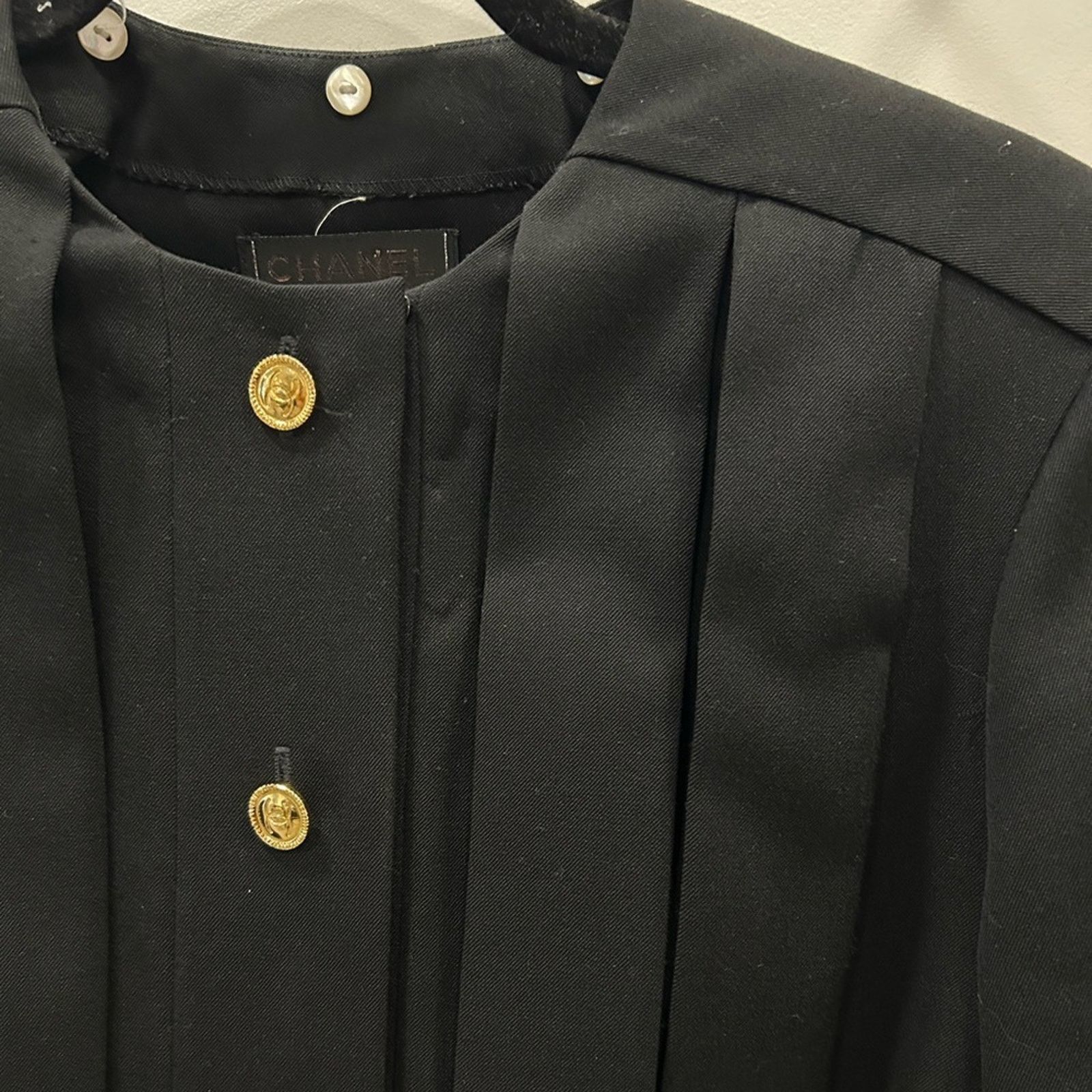 Chanel Chanel Peplum Dress 1983 Boutique Box Pleats Gold Buttons 38 Size XS / US 0-2 / IT 36-38 - 4 Thumbnail