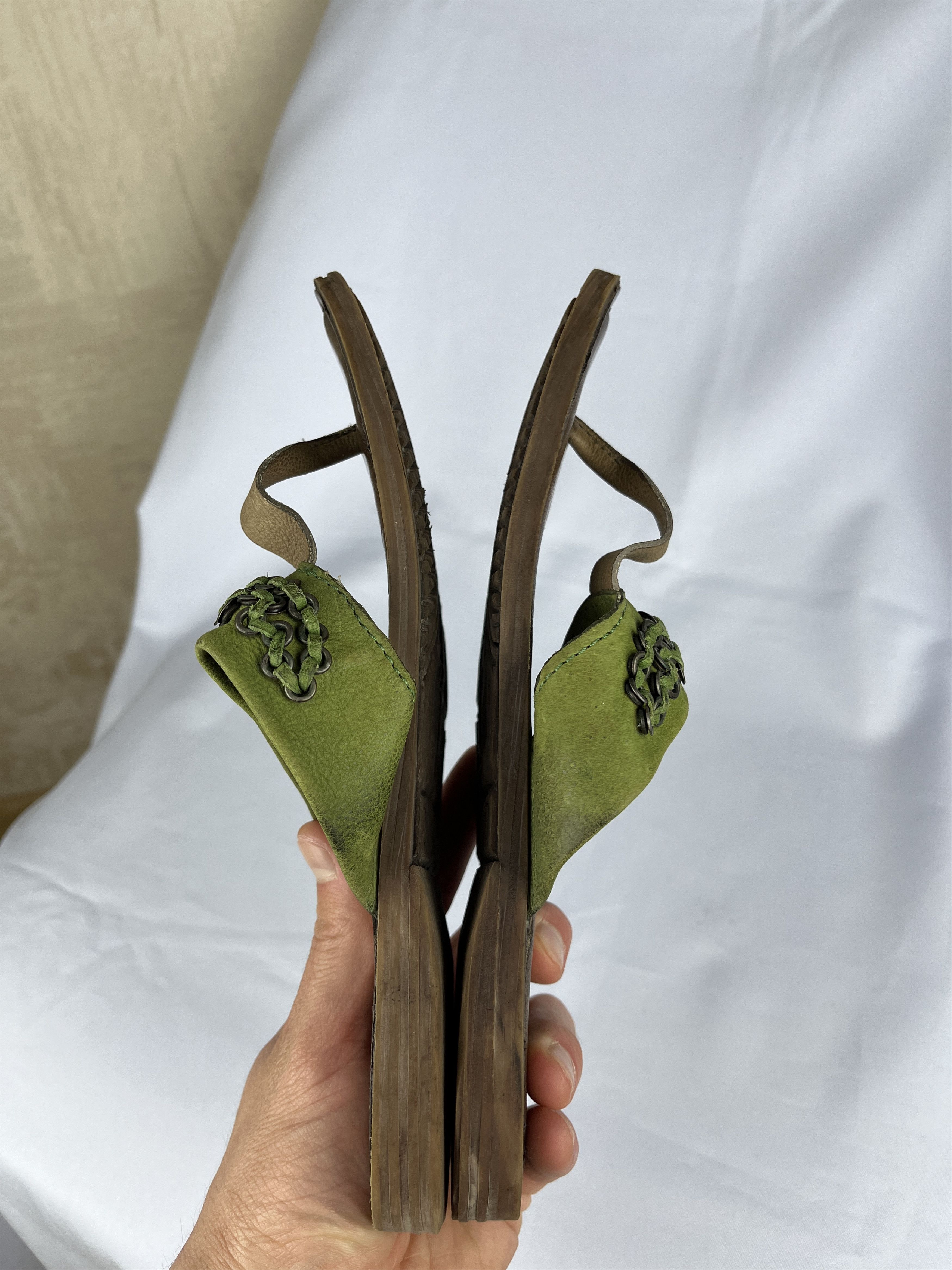 A.S.98 Airstep AS 98 Flip Flops Sandals Summer Leather Shoes Size US 8 / IT 38 - 11 Thumbnail