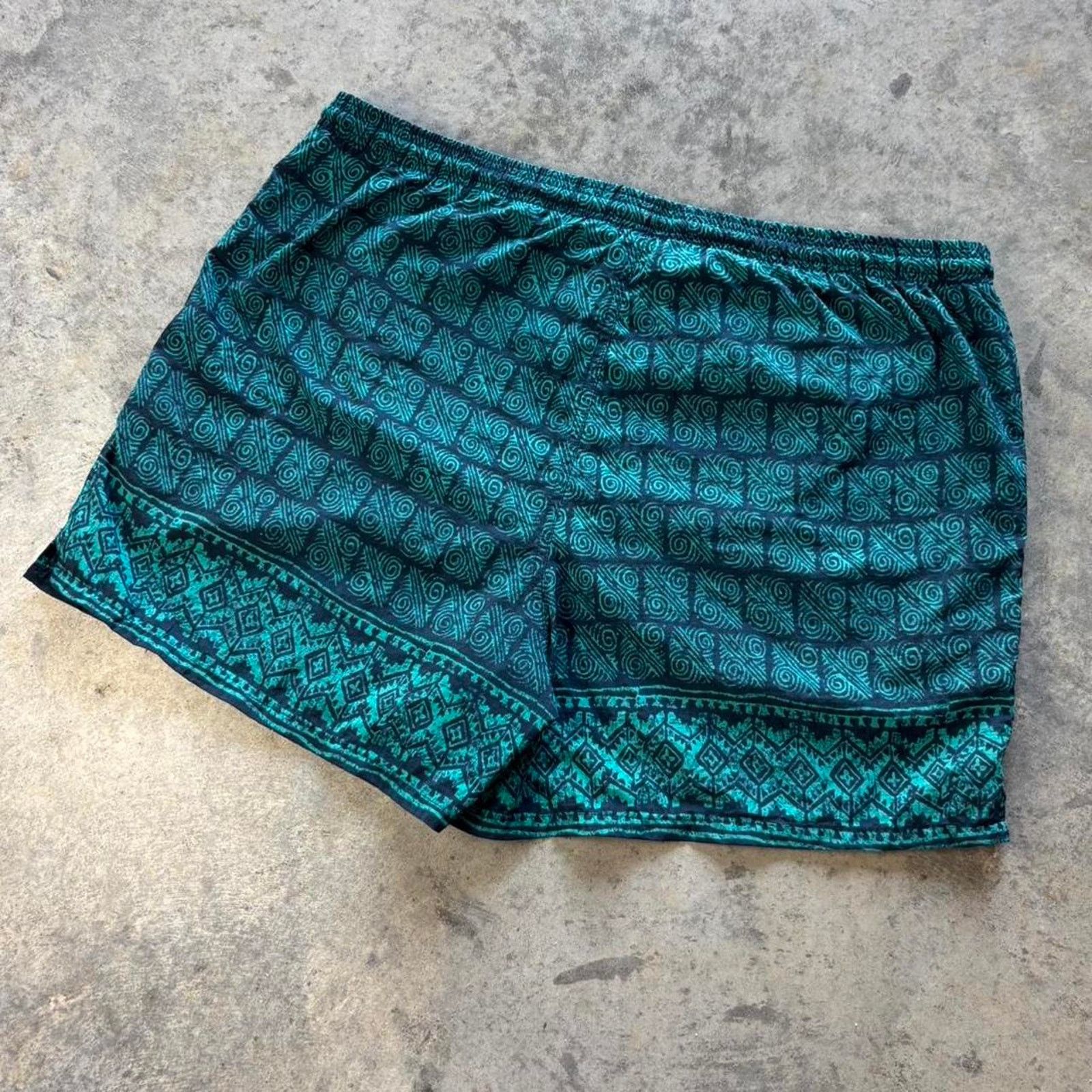 Billabong × Quicksilver × Vintage Y2K Tribal Print Surf Swim Shorts Size US 40 / EU 56 - 4 Thumbnail