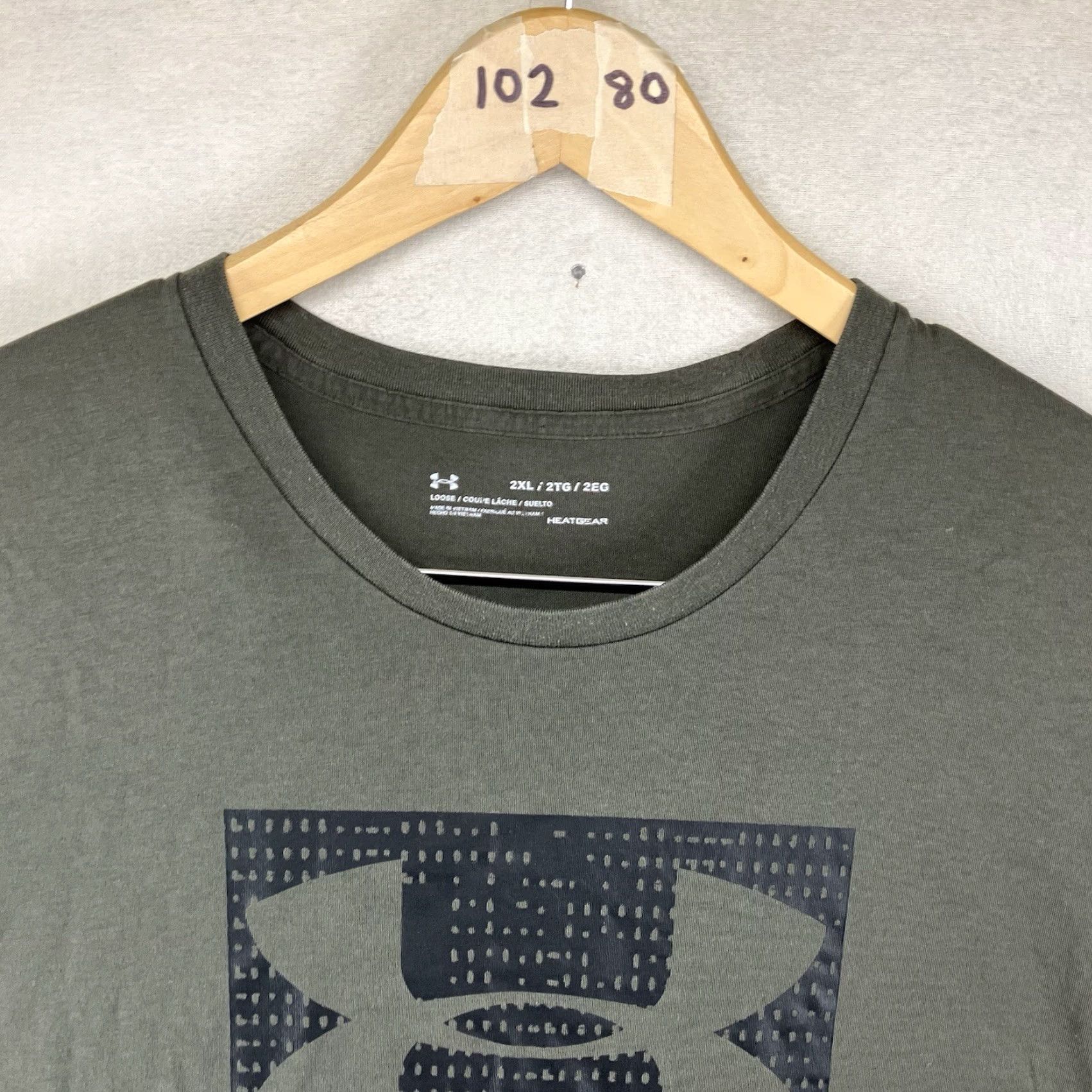 Under Armour Under Armour Men's 2XL UA Graphic Tee T-Shirt Short Sleeve Crew Neck Military Green Graphic Print Warrior HeatGear Breathable Lightweight Shirt Mens Size US XXL / EU 58 / 5 - 5 Thumbnail