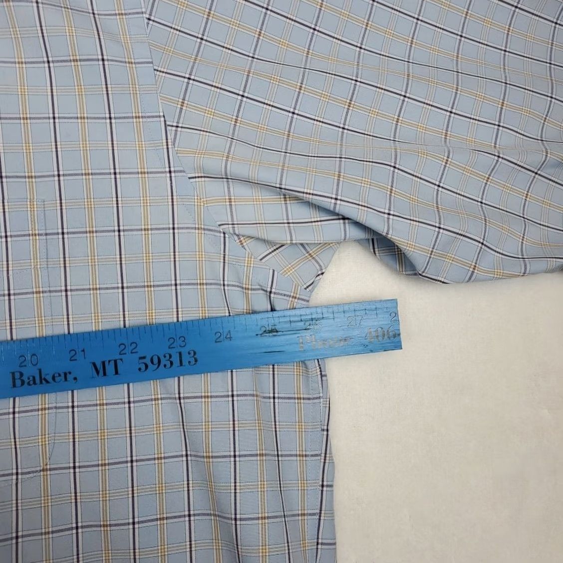 Jos. A. Bank Jos A Bank Travelers Collection Mens XL Blue Plaid Long Sleeve Button-Down Shirt Size US XL / EU 56 / 4 - 5 Thumbnail