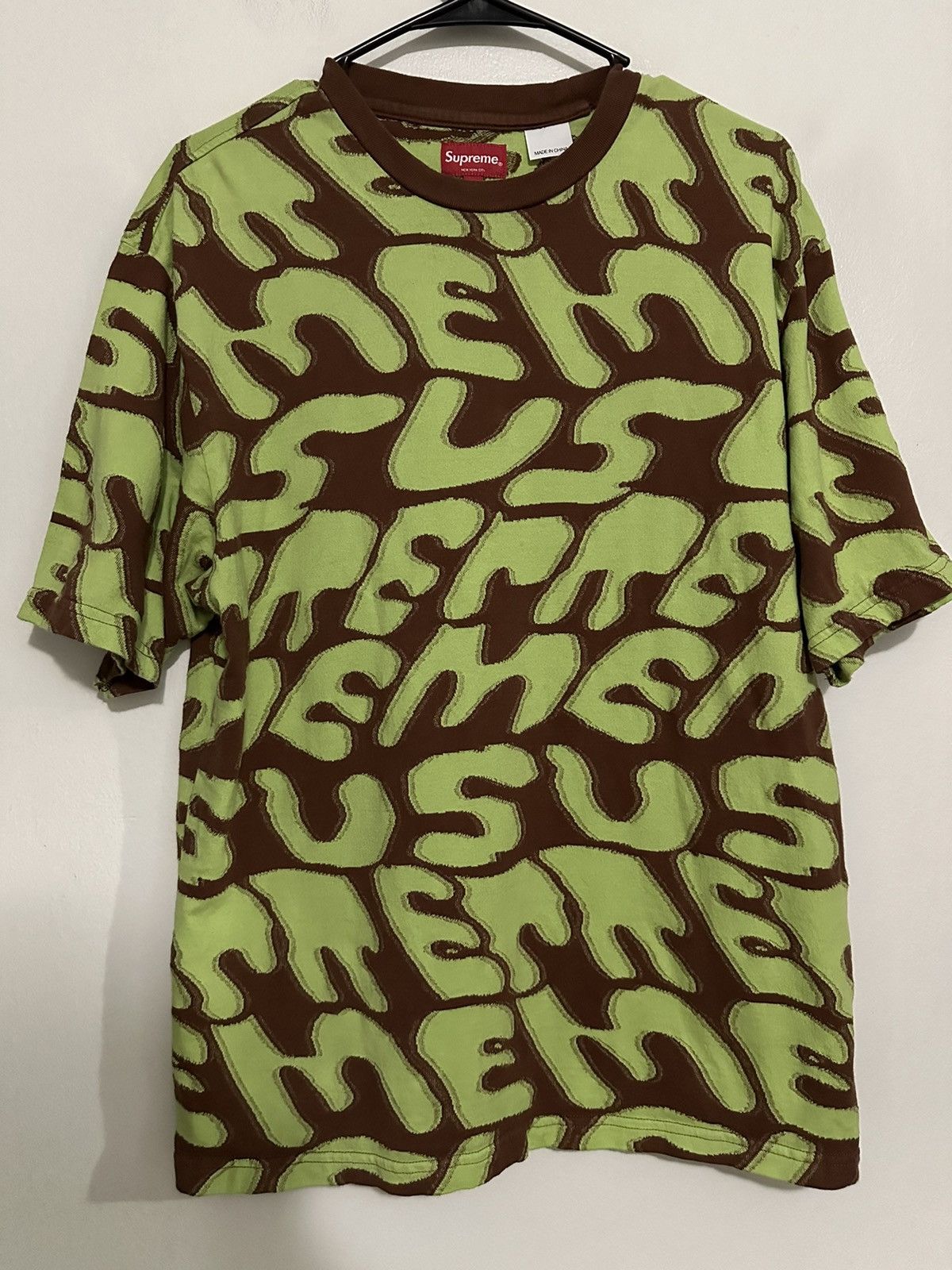 Supreme Supreme Stacked Intarsia S/S Top Tee Size US S / EU 44-46 / 1 - 1 Thumbnail