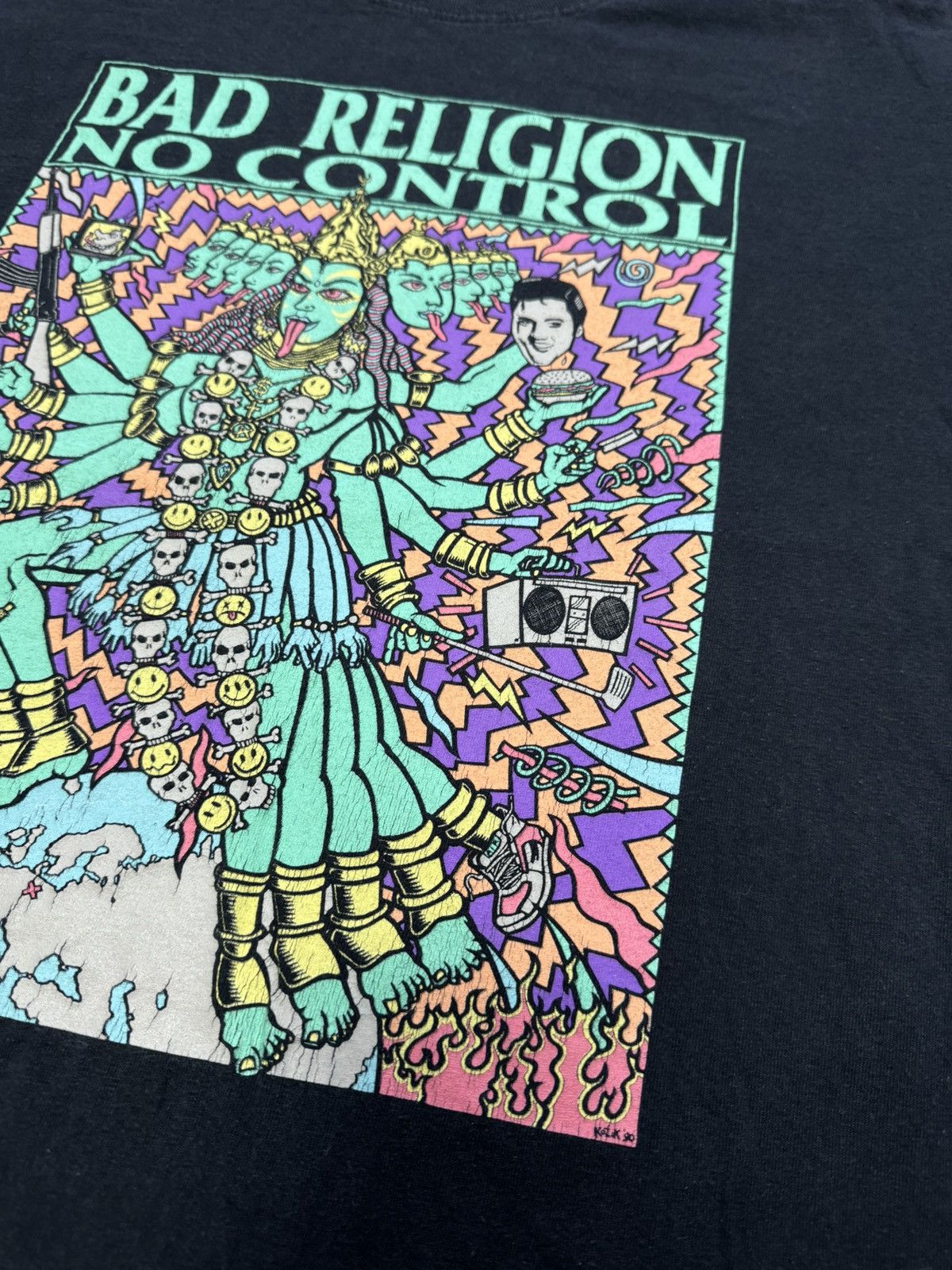 Band Tees × Vintage Bad Religion No Control T Shirt Frank Kozik Hardcore Punk Size US L / EU 52-54 / 3 - 8 Thumbnail