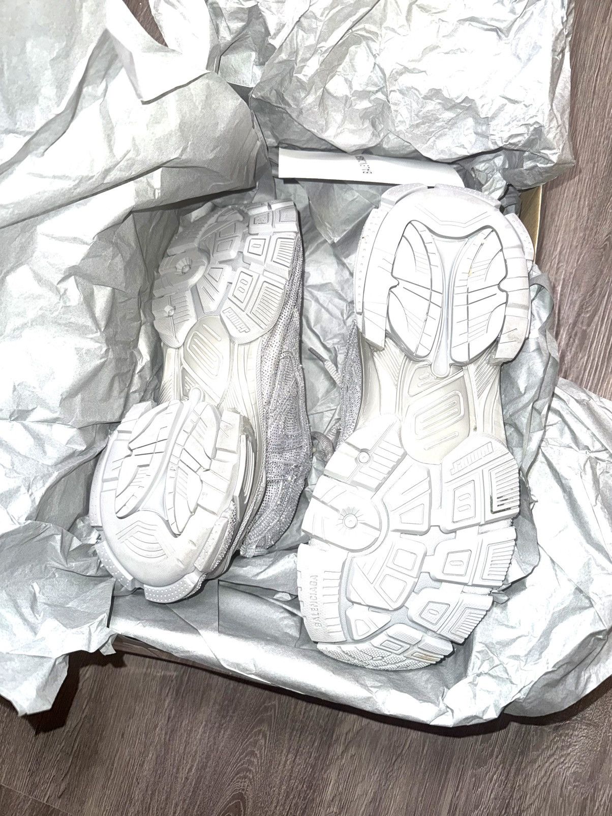 Balenciaga Balenciaga Crystal Rhinestone Sneakers Size US 11 / EU 44 - 10 Thumbnail